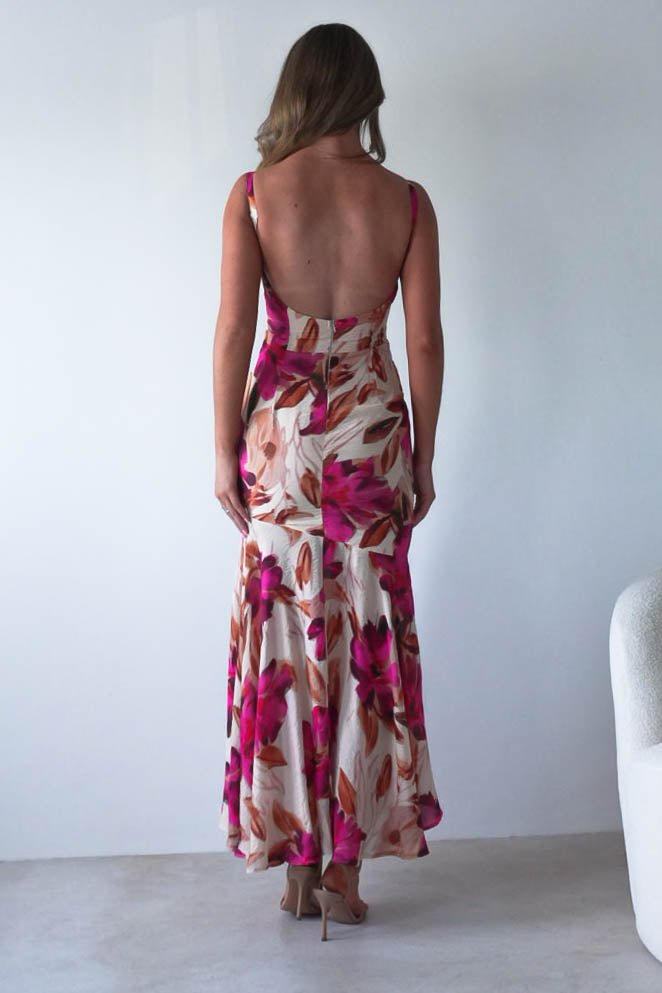 Amari Floral Print Midaxi Dress Mixed Print | Wedding Guest Dress | Oh Hello Clothing