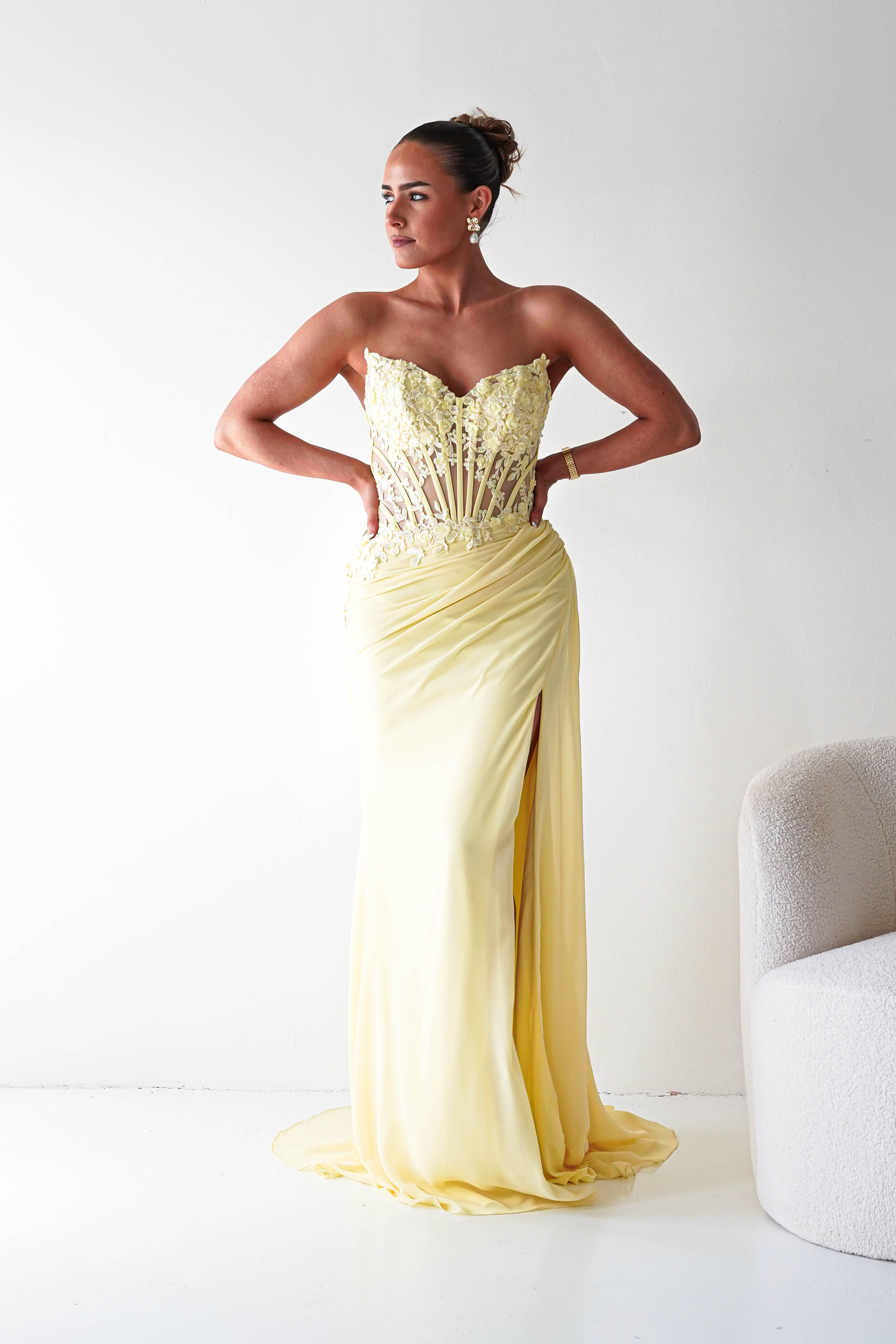 Oh Hello Clothing Women > Clothing > Dresses 1*DONE - Cinderalla-CD397-YELLOW GOWN (Copy)