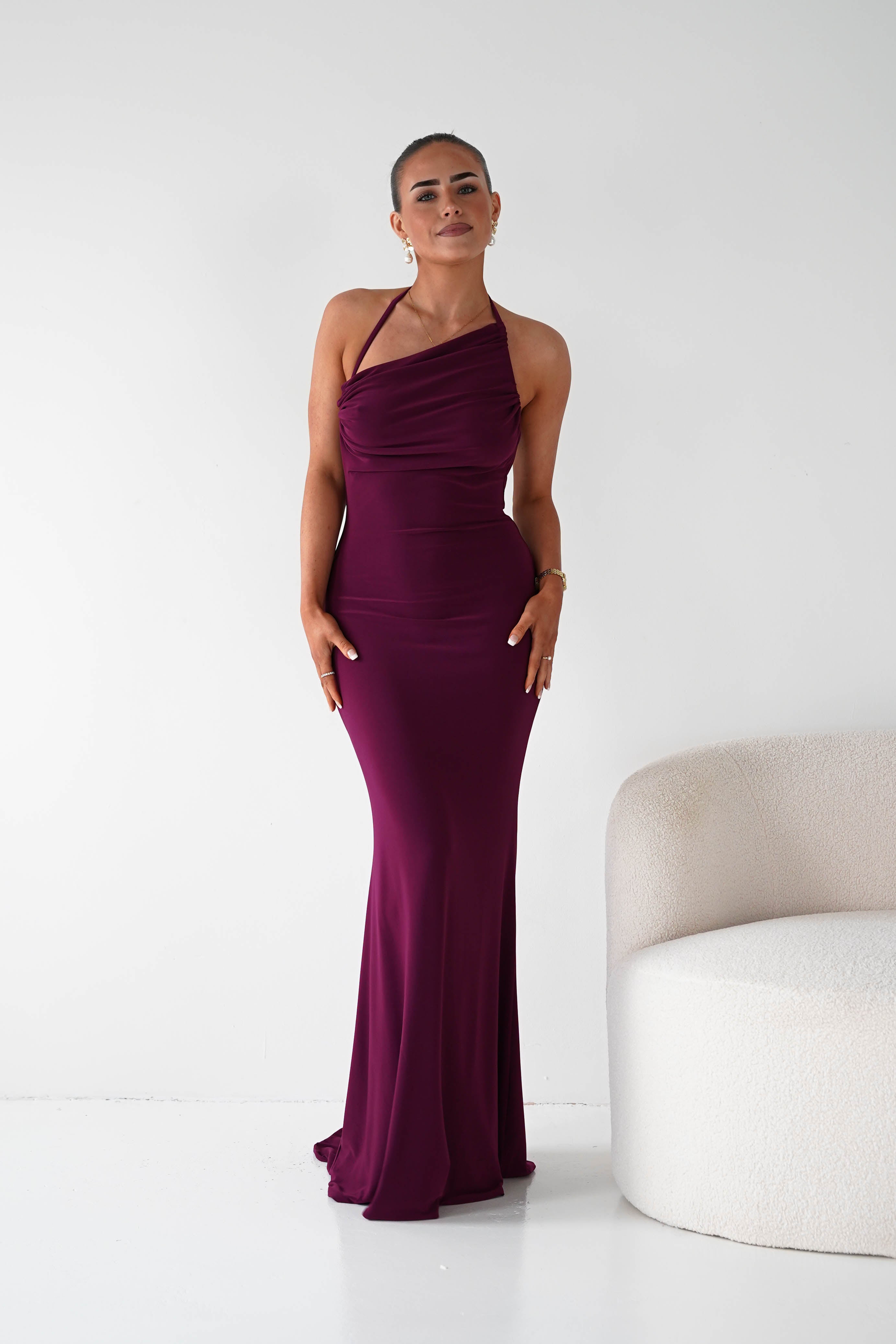 Oh Hello Clothing Women > Clothing > Dresses 1* DONE --CINDERALLA-T506-WINE MAXI DRESS (Copy) (Copy)