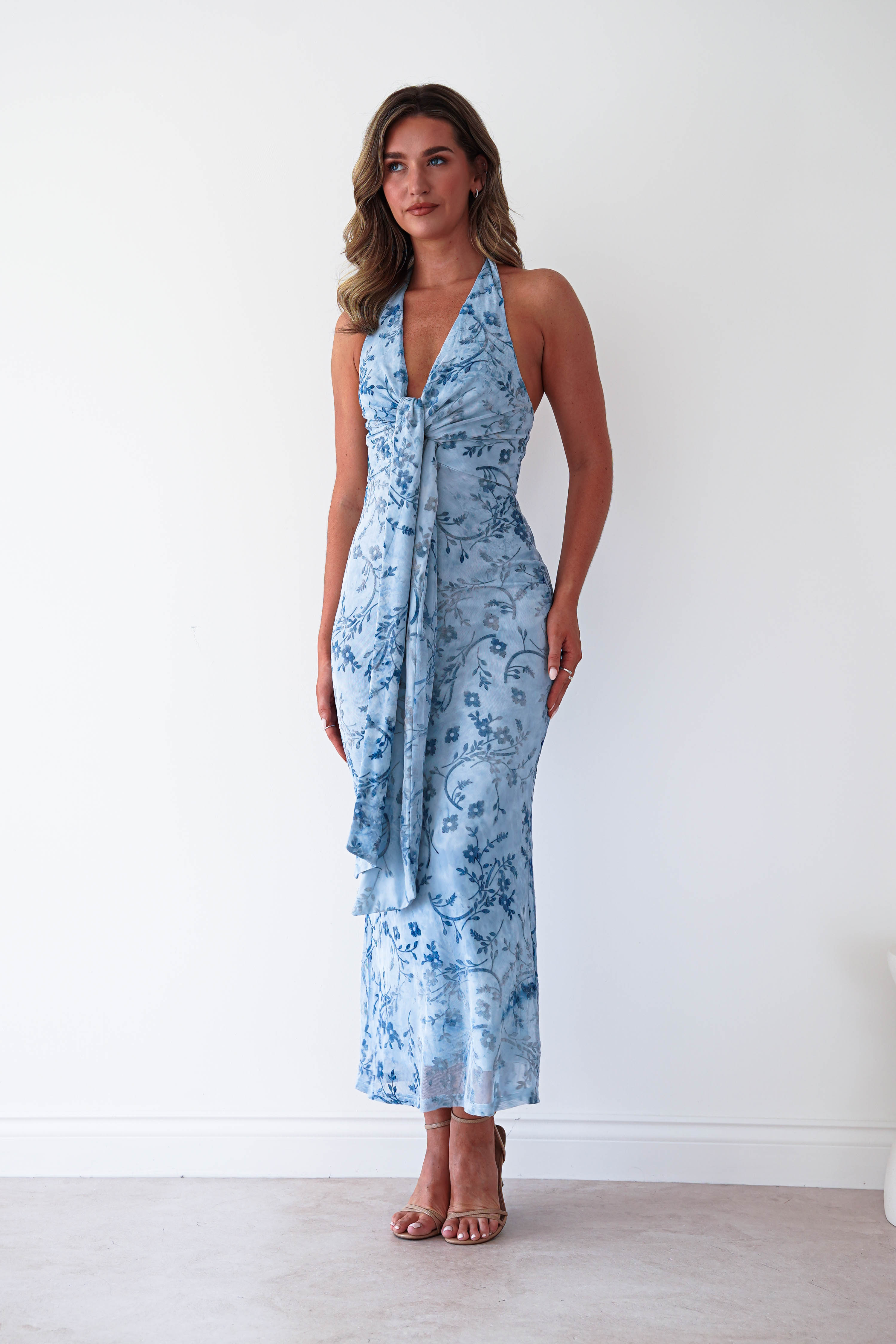 Oh Hello Clothing Women > Clothing > Dresses 1 *DONE CM6570J02 BLUE JAQUARD (LIKE TARA) KAARLO