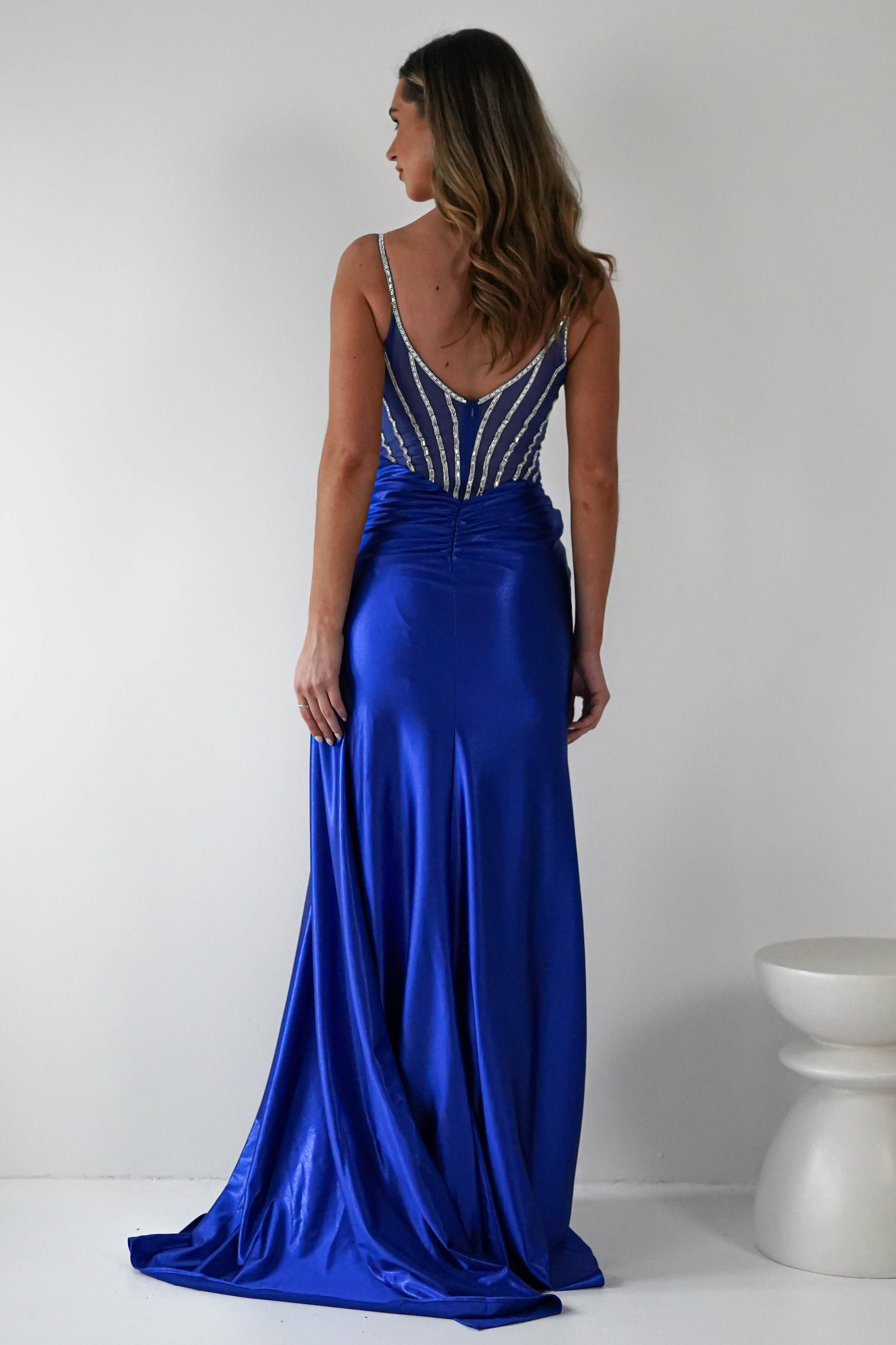 Leonardo Diamante Bodycon Gown | Royal Blue | Debs & Prom | Formal Gown | Oh Hello Clothing
