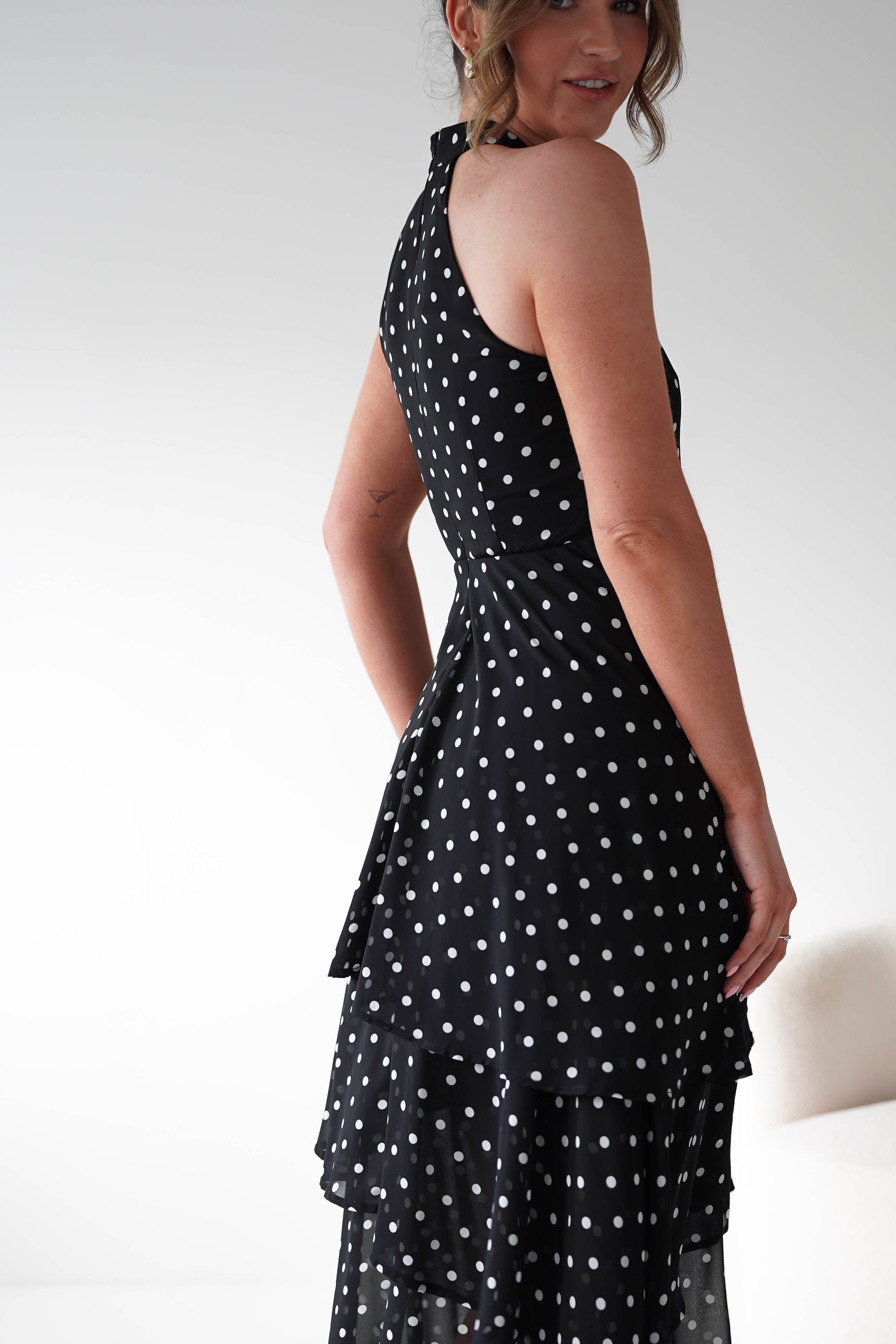 Oh Hello Clothing Women > Clothing > Dresses 1*DONE -POLKA DOT DRESS-SAMPLE