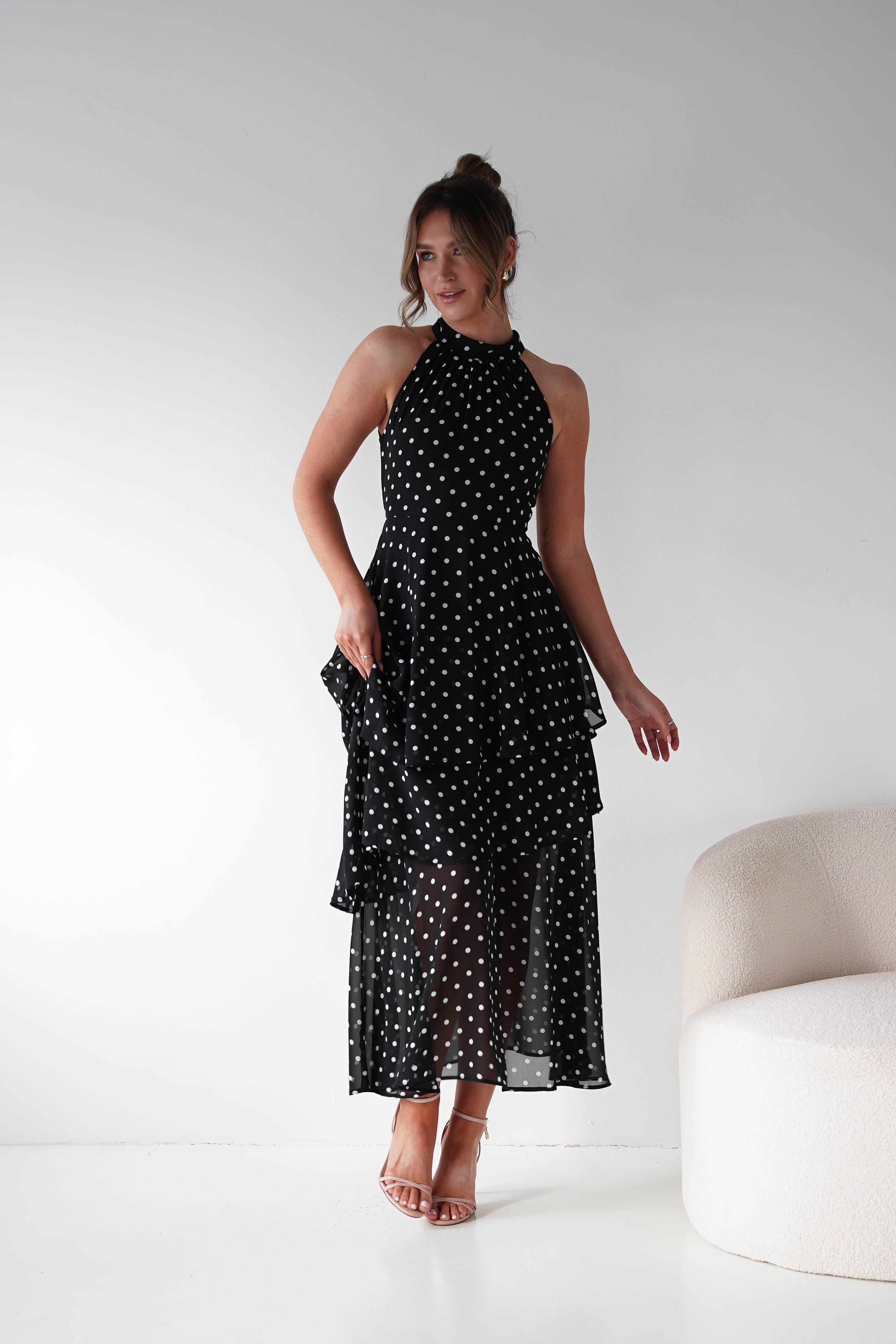 Oh Hello Clothing Women > Clothing > Dresses 1*DONE -POLKA DOT DRESS-SAMPLE