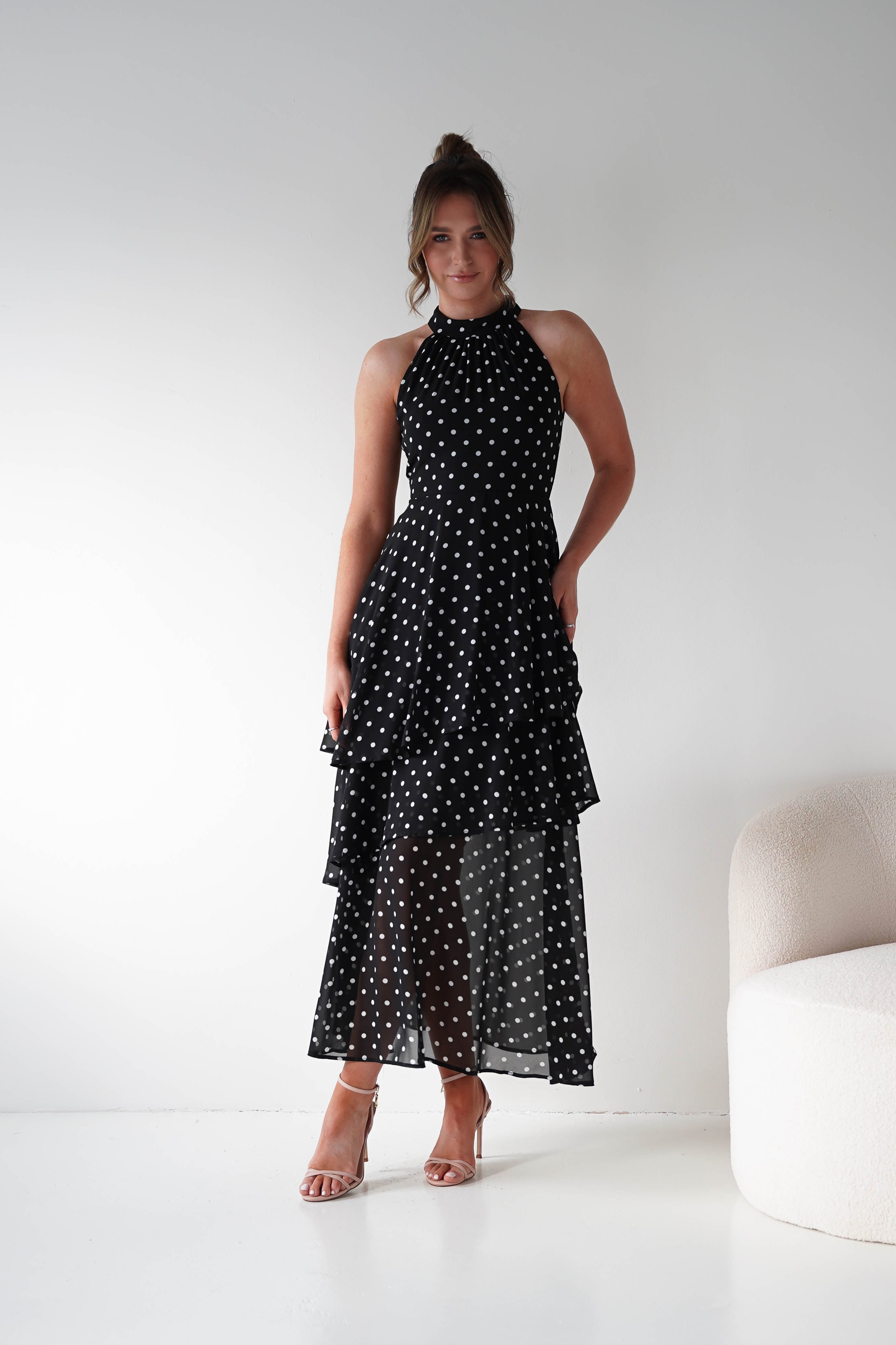 Oh Hello Clothing Women > Clothing > Dresses 1*DONE -POLKA DOT DRESS-SAMPLE