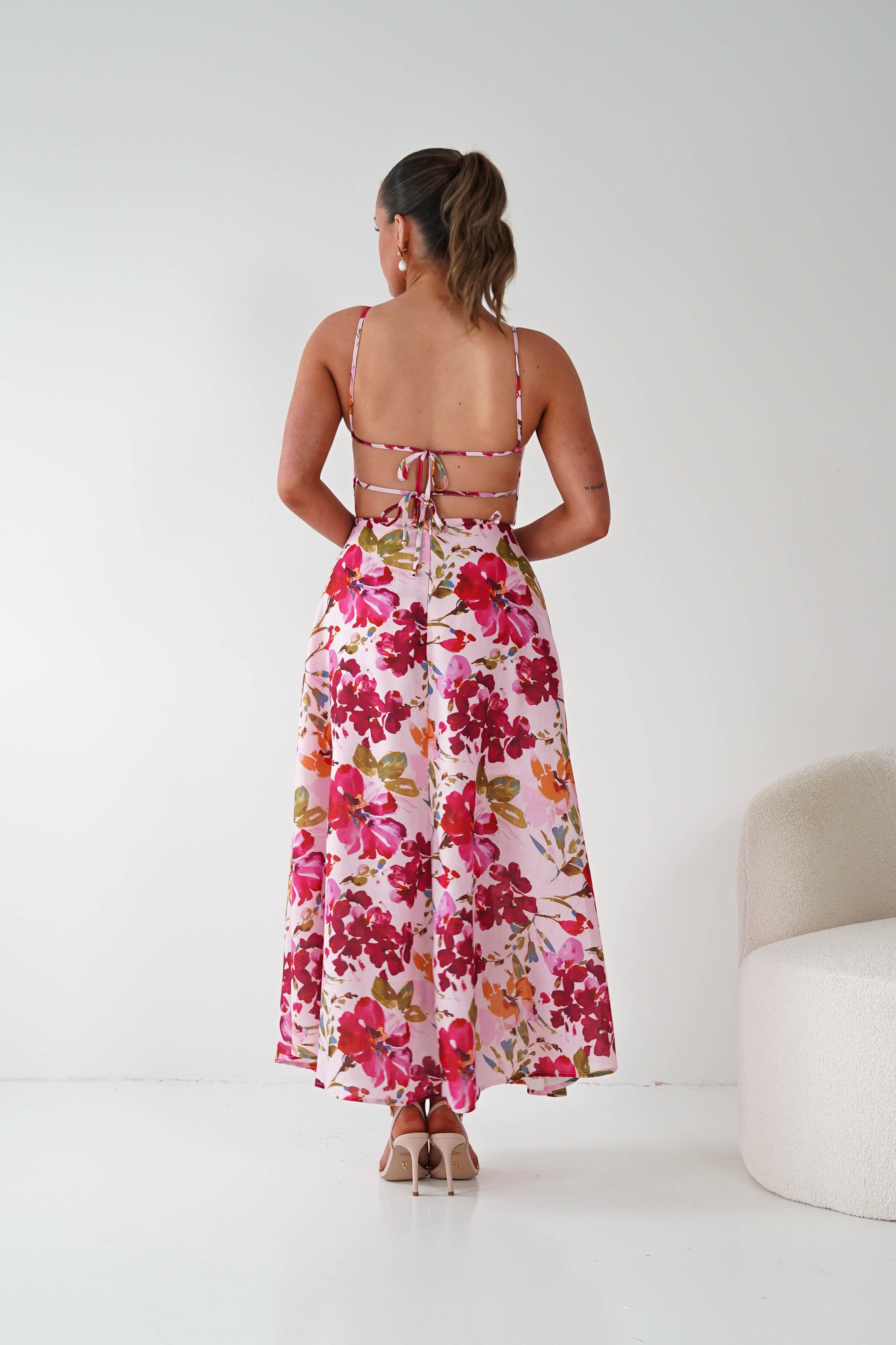 Oh Hello Clothing Women > Clothing > Dresses 1*DONE -SASHA-64272b14- Pink floral print midi dress ( had this print before )