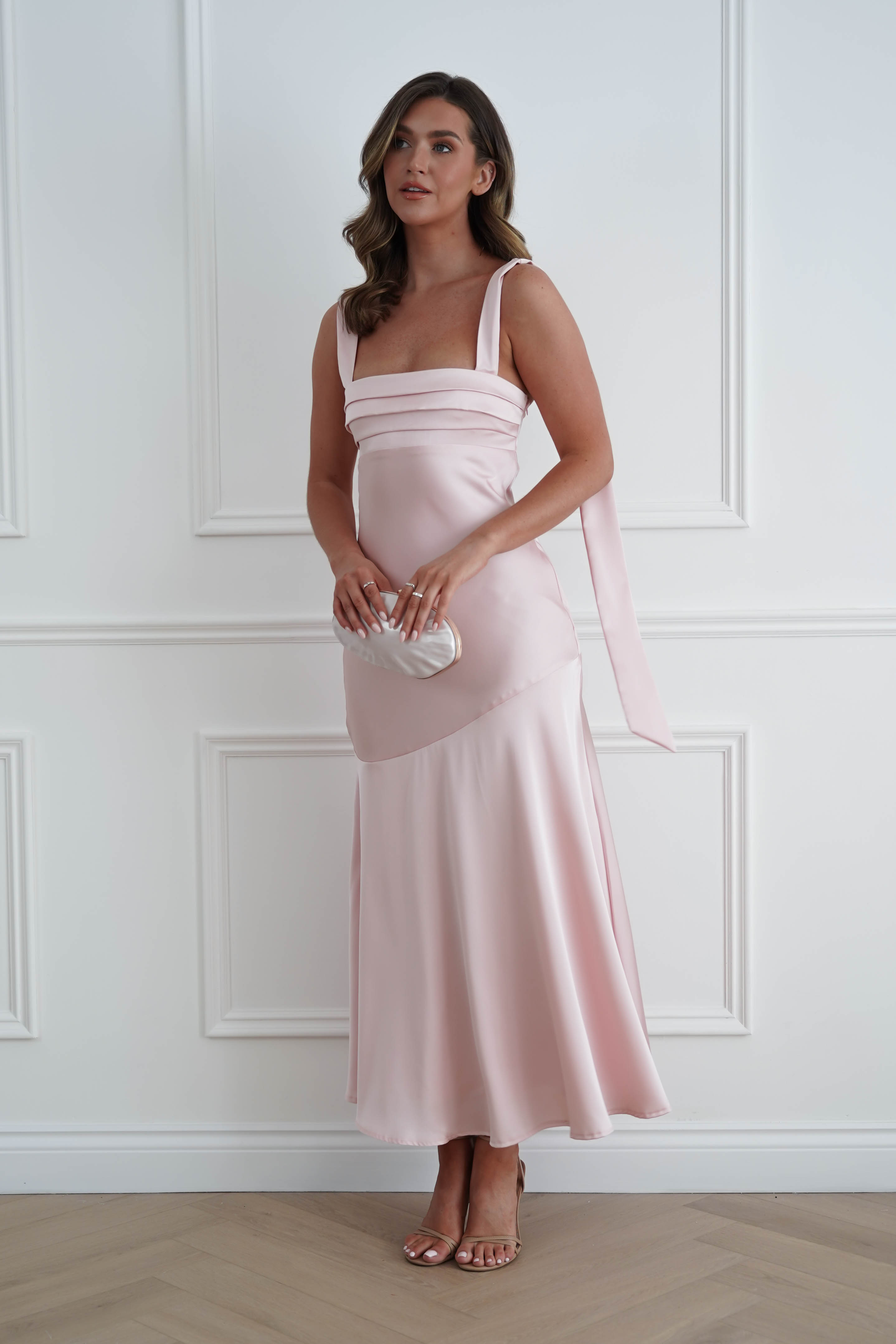 Oh Hello Clothing Women > Clothing > Dresses 1*DONE*SASHA- 64850j02- Pink Yellow Tie-Back Midi Dress (Copy)