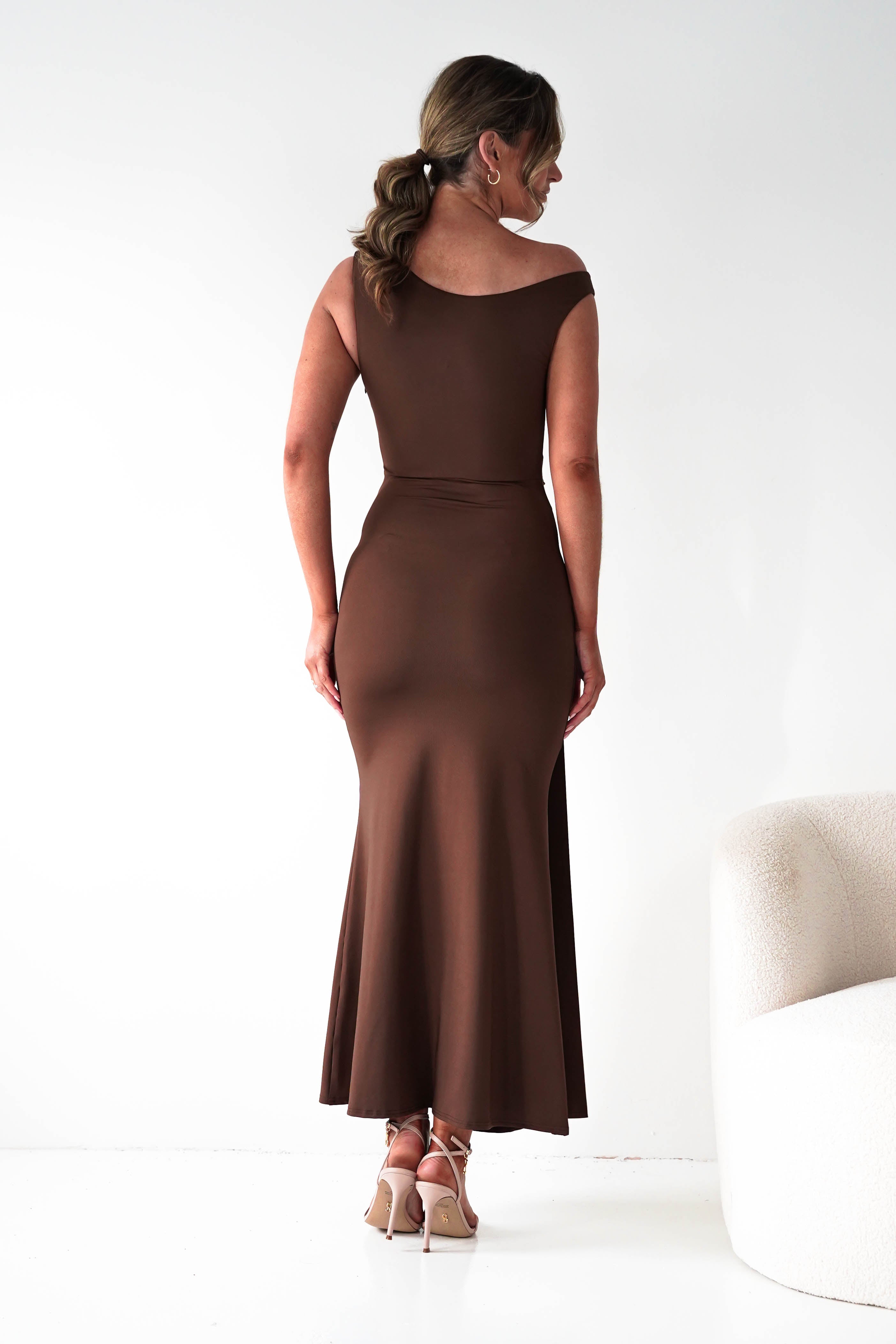 Oh Hello Clothing Dresses 1*DONE - Sleevless midi dress-brown
