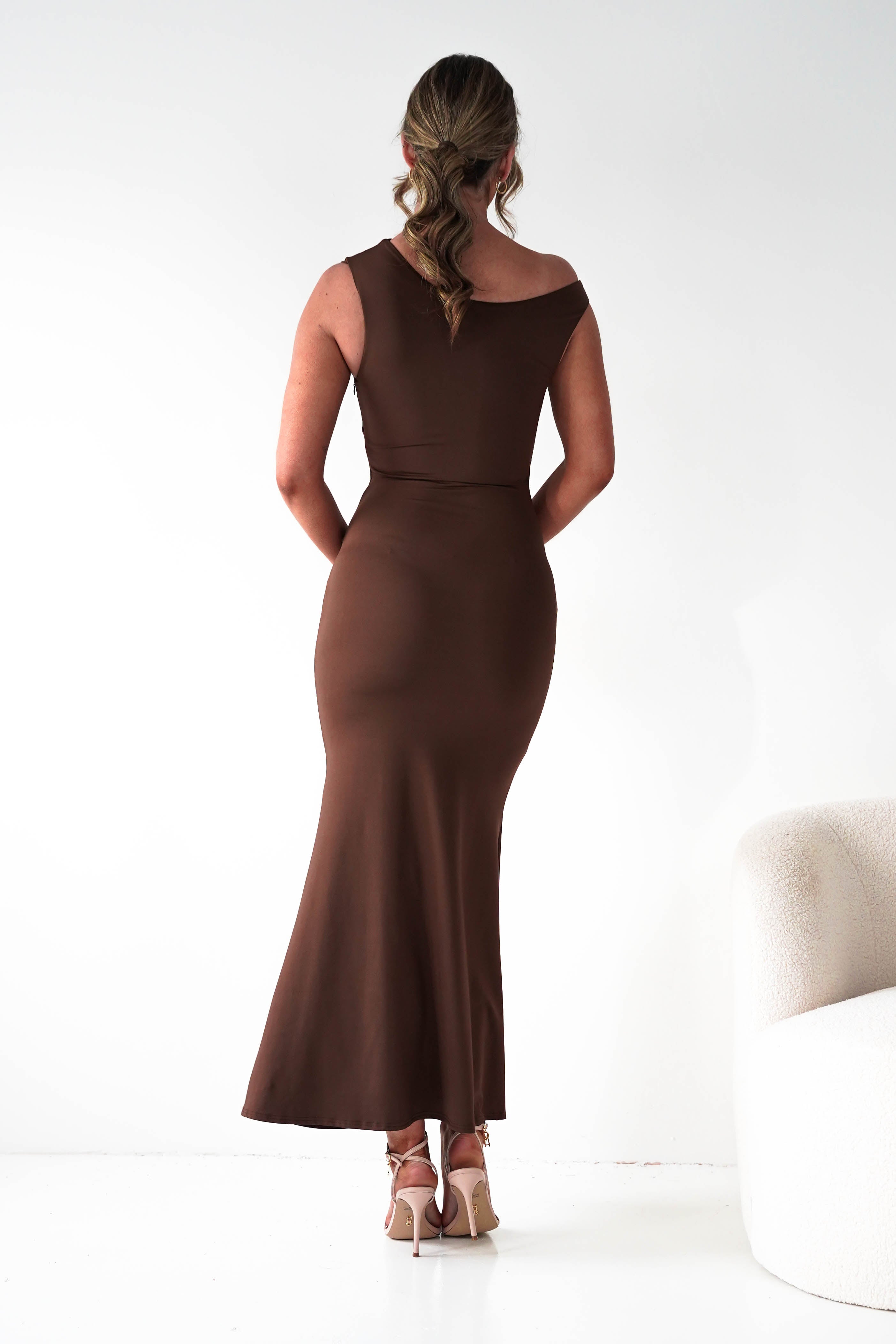 Oh Hello Clothing Dresses 1*DONE - Sleevless midi dress-brown