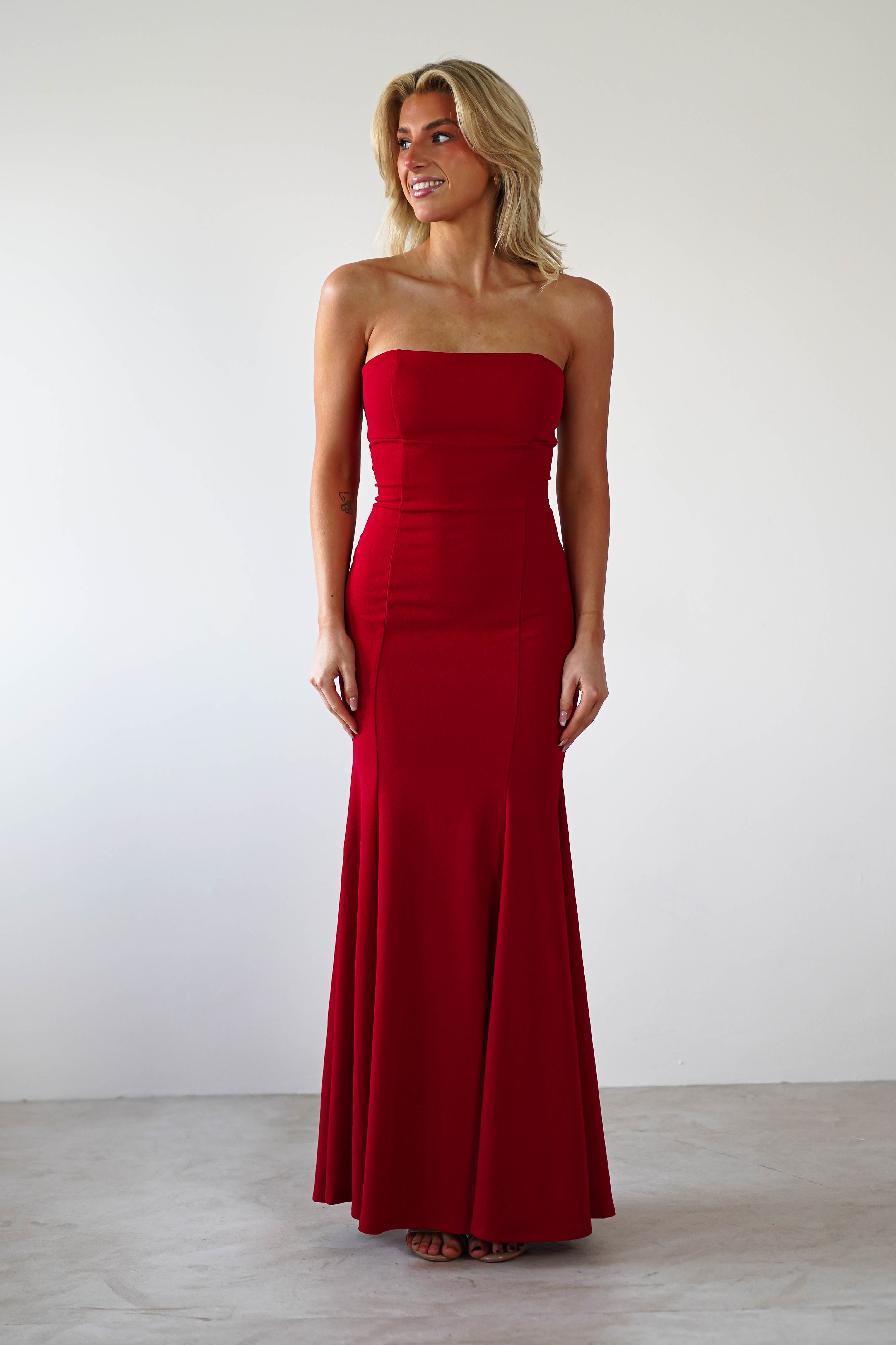 Charla Bodycon Maxi Gown | Red | Debs & Prom | Formal Gown | Oh Hello Clothing