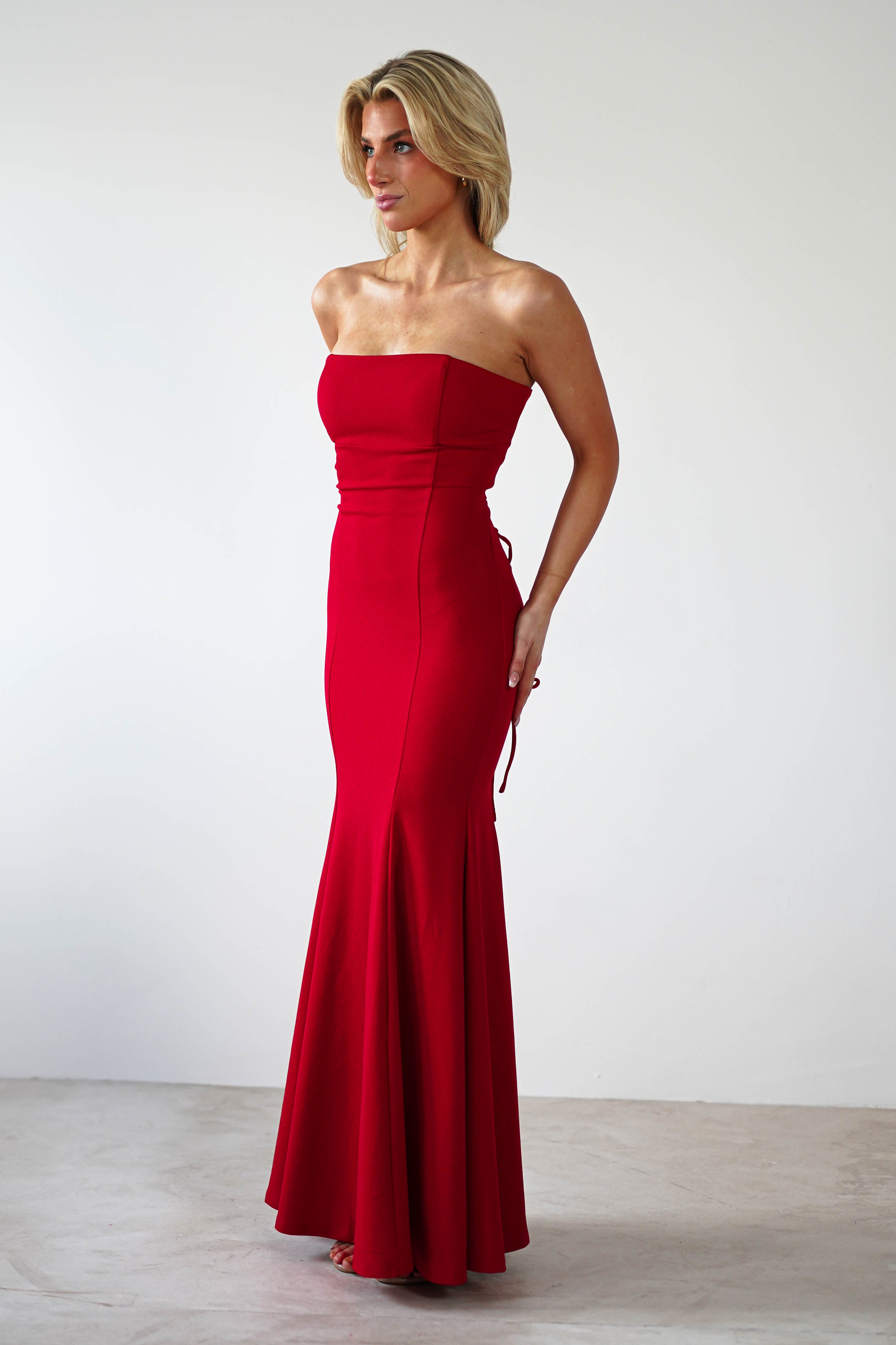 Charla Bodycon Maxi Gown | Red | Debs & Prom | Formal Gown | Oh Hello Clothing