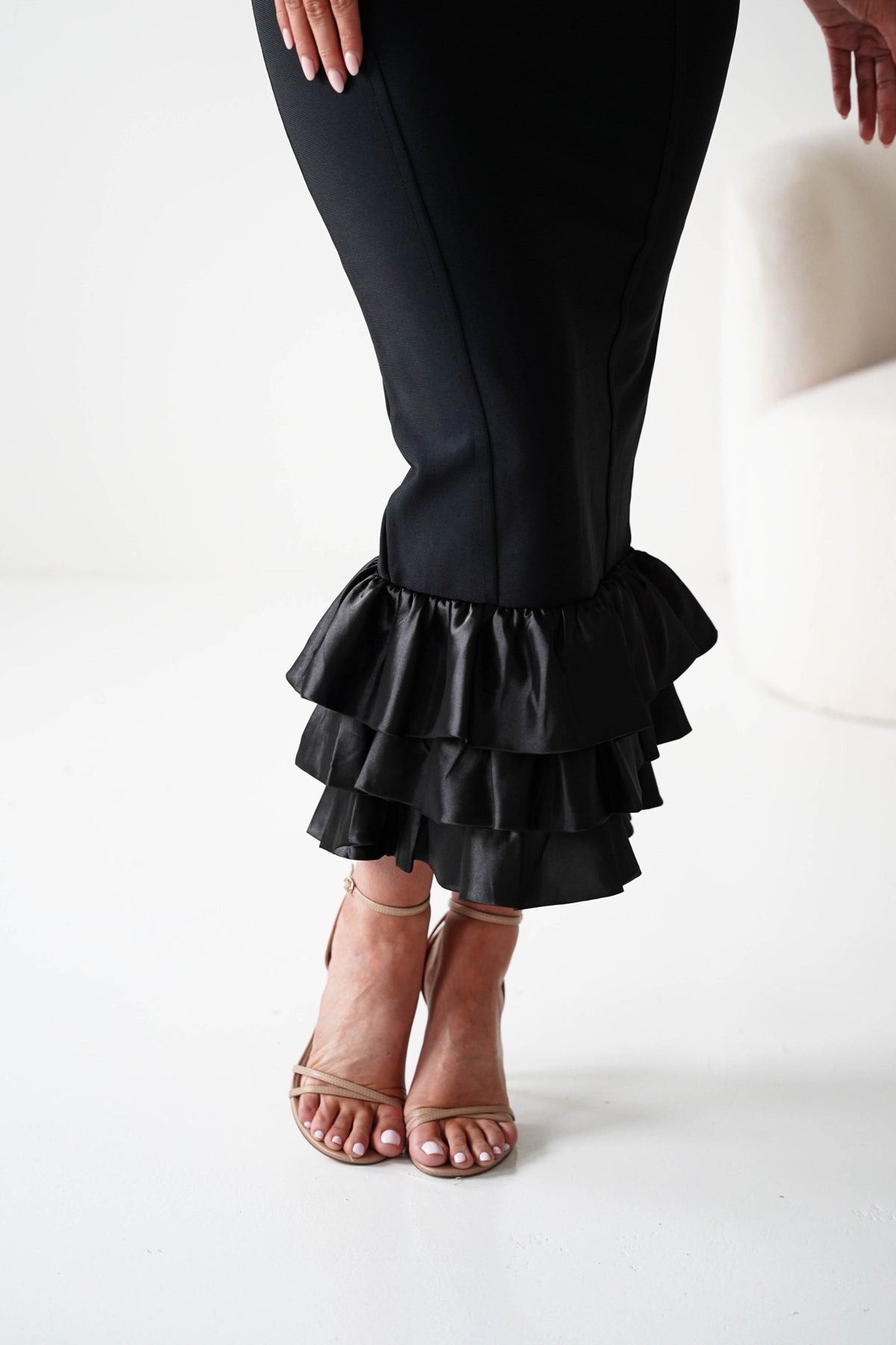 Bryonie Bodycon Bandage Maxi Dress | Black-Oh Hello Clothing
