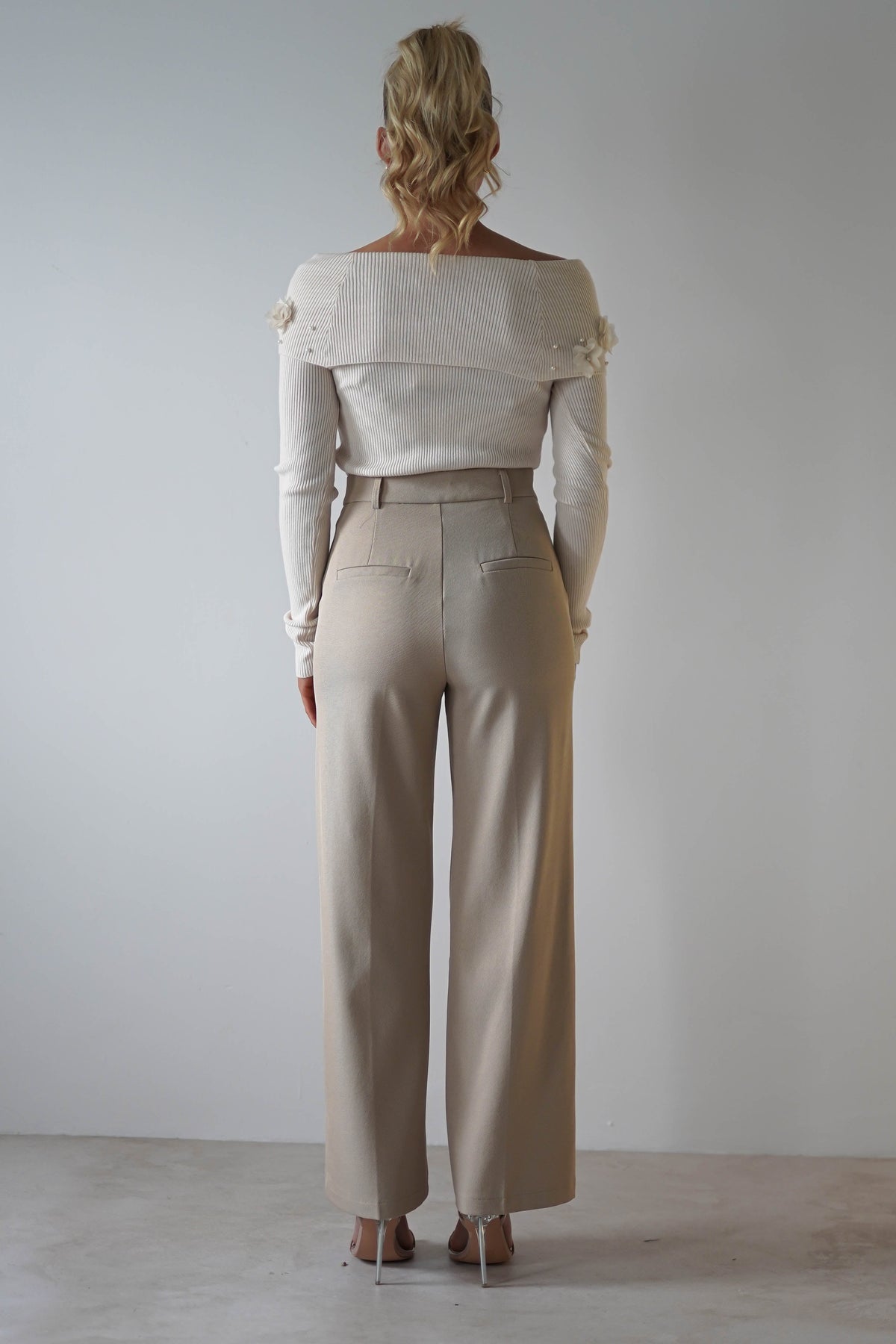 Carey Tailored Pants | Cream-Oh Hello Clothing