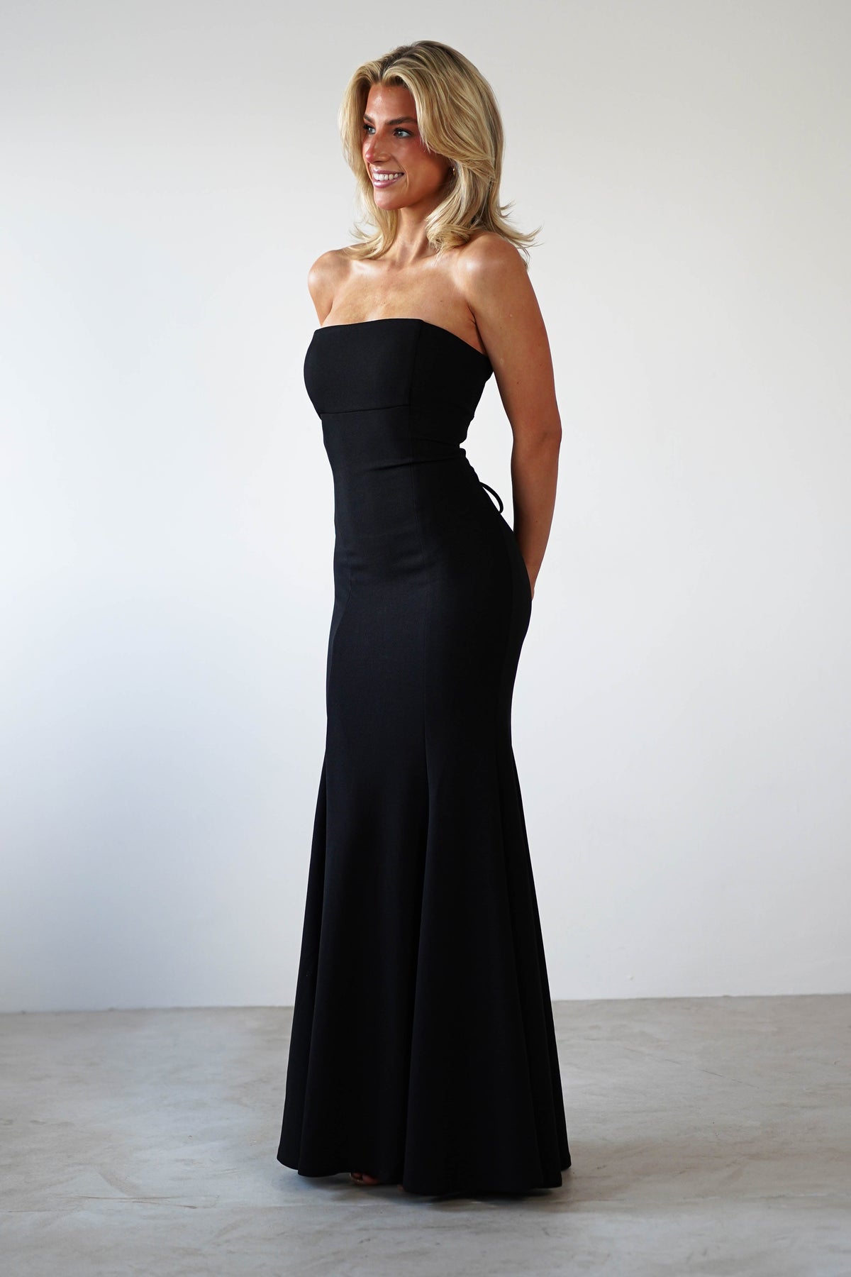 Charla Bodycon Maxi Gown | Black-Oh Hello Clothing