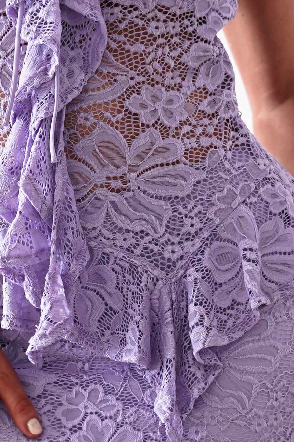 Hailey Lace Top and Skirt Set | Lilac-Oh Hello Clothing