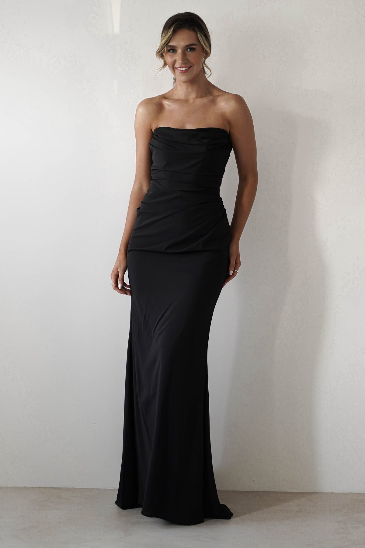 Lisa Multiway Chiffon Gown | Black-Oh Hello Clothing