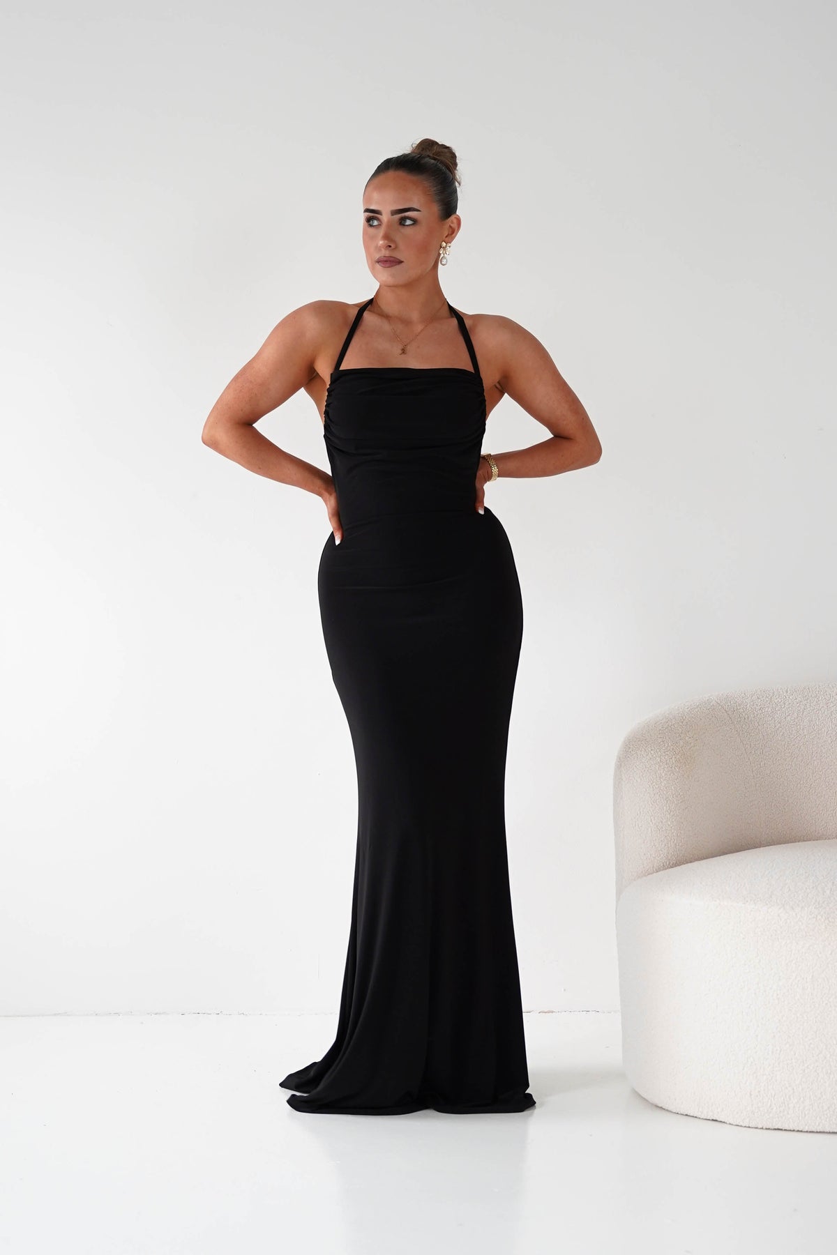 Maia Multi-Way Bodycon Maxi Dress | Black-Oh Hello Clothing