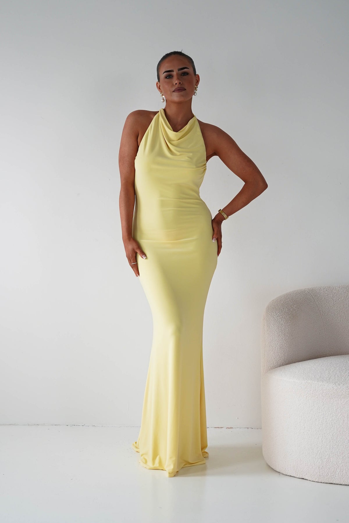 Maia Multi-Way Bodycon Maxi Dress | Yellow-Oh Hello Clothing