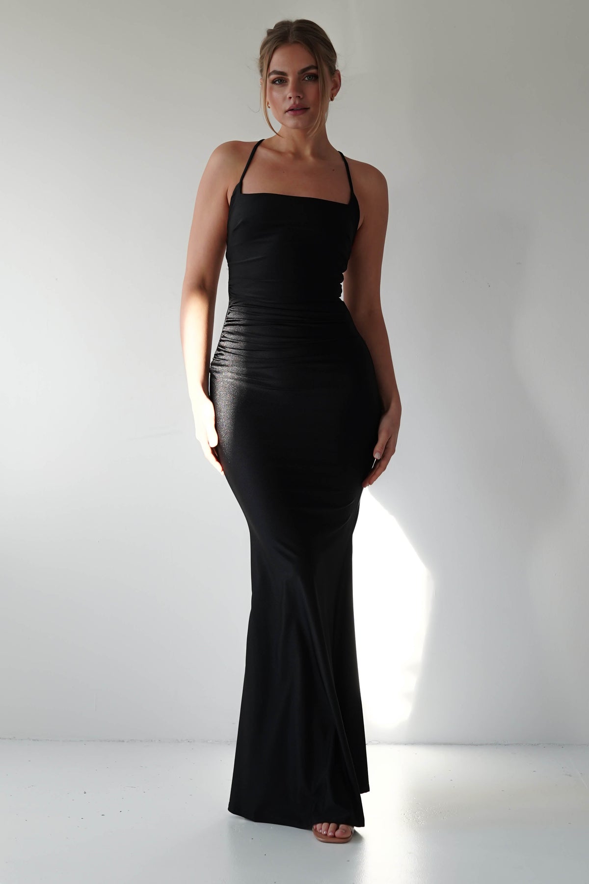 Monette Bodycon Maxi Gown | Black-Oh Hello Clothing