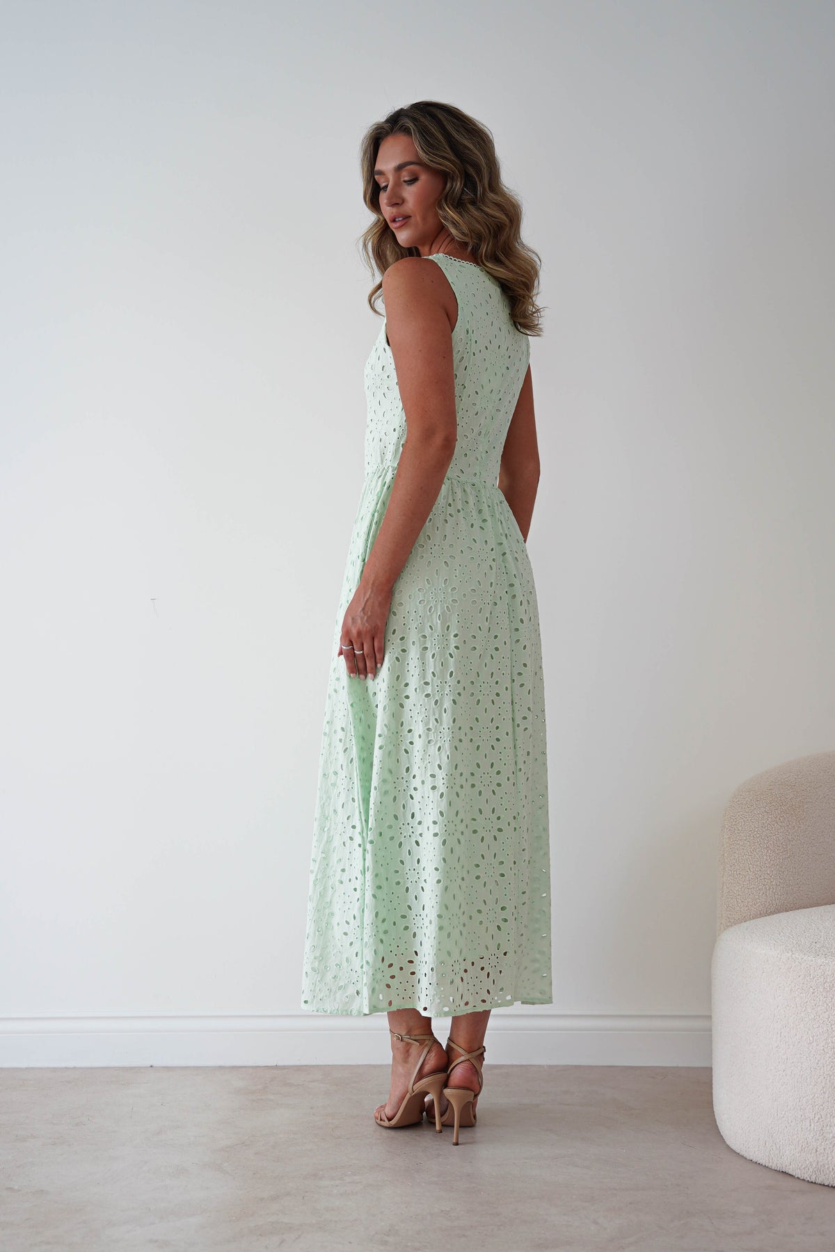 Petal Skater Cotton Maxi Dress | Mint-Oh Hello Clothing