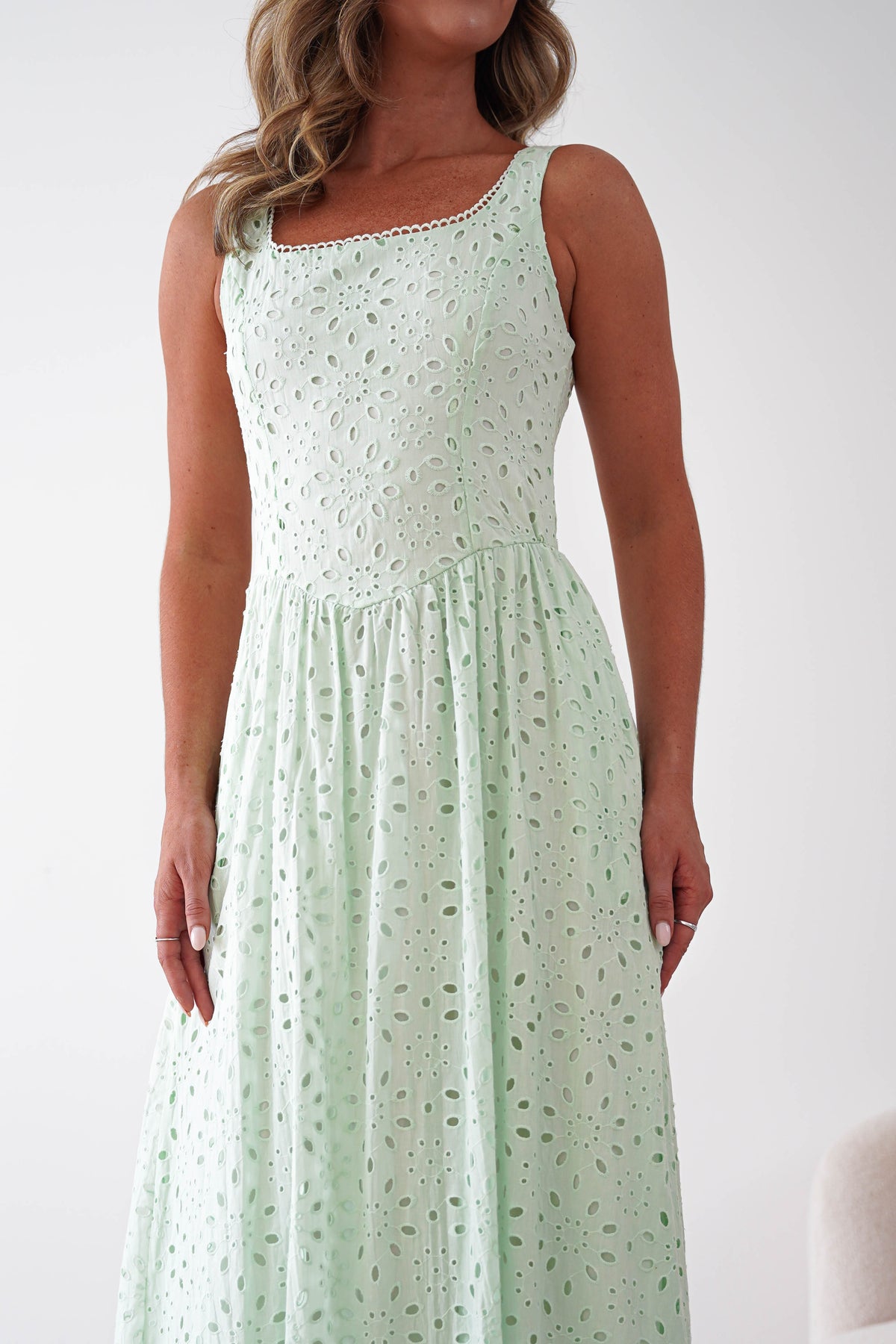 Petal Skater Cotton Maxi Dress | Mint-Oh Hello Clothing