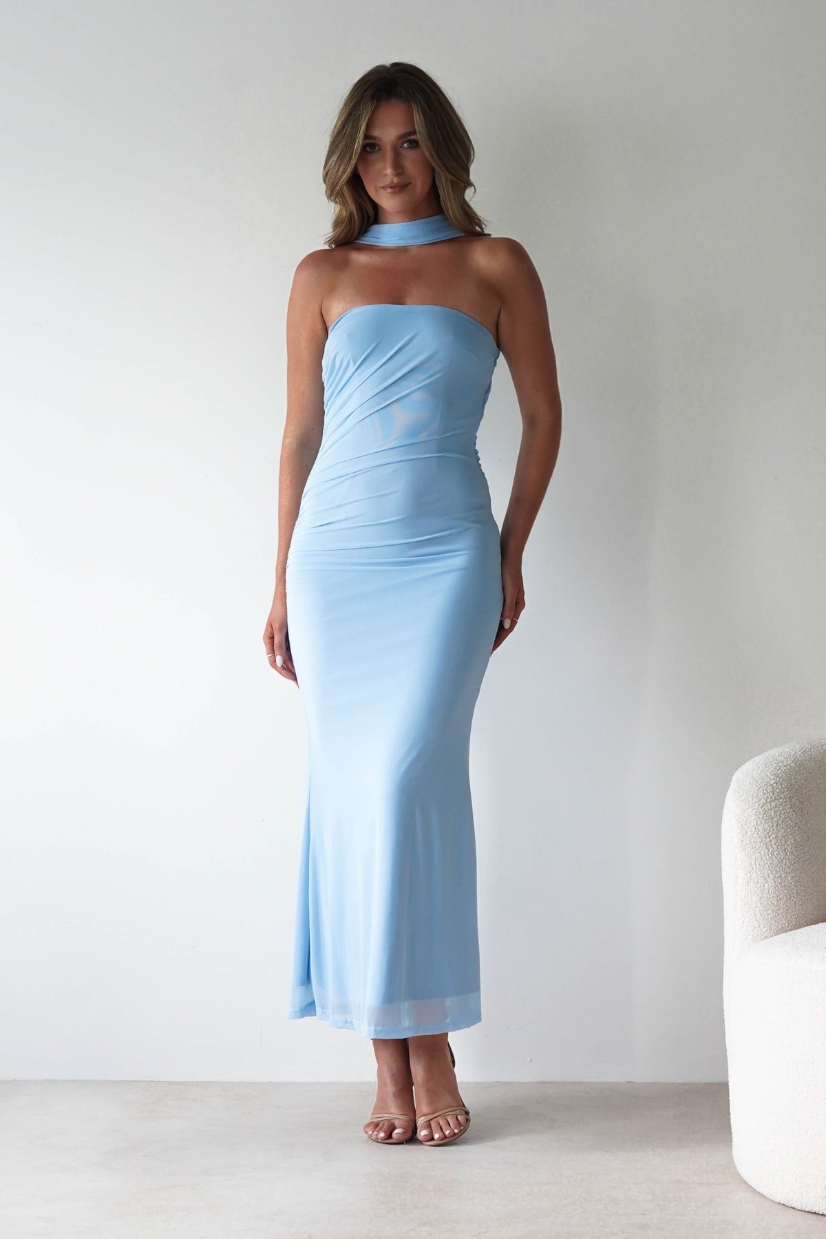 Ravello Strapless Maxi Dress | Blue-Oh Hello Clothing