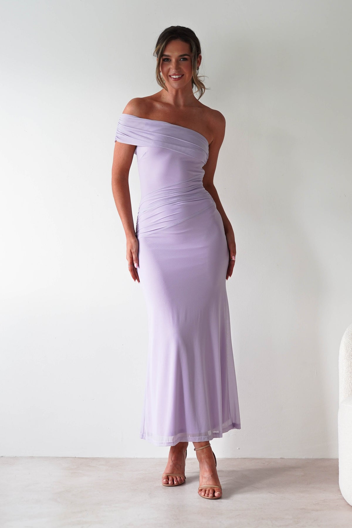 Roxanna Mesh Bodycon Midaxi Dress | Lilac-Oh Hello Clothing