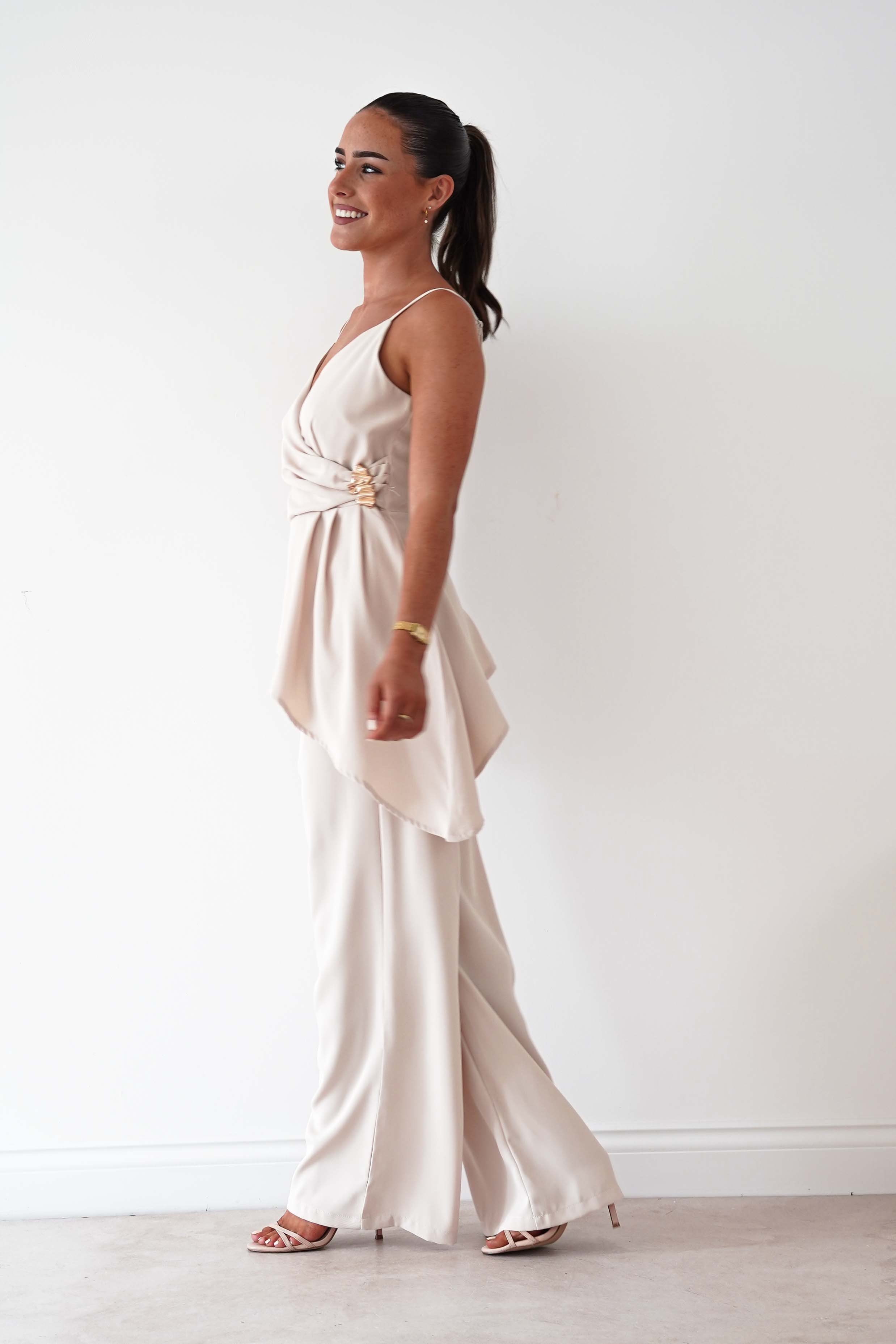 Oh Hello Clothing Women > Clothing > Dresses Bridget Asymmetric Co-Ord Set | Cream