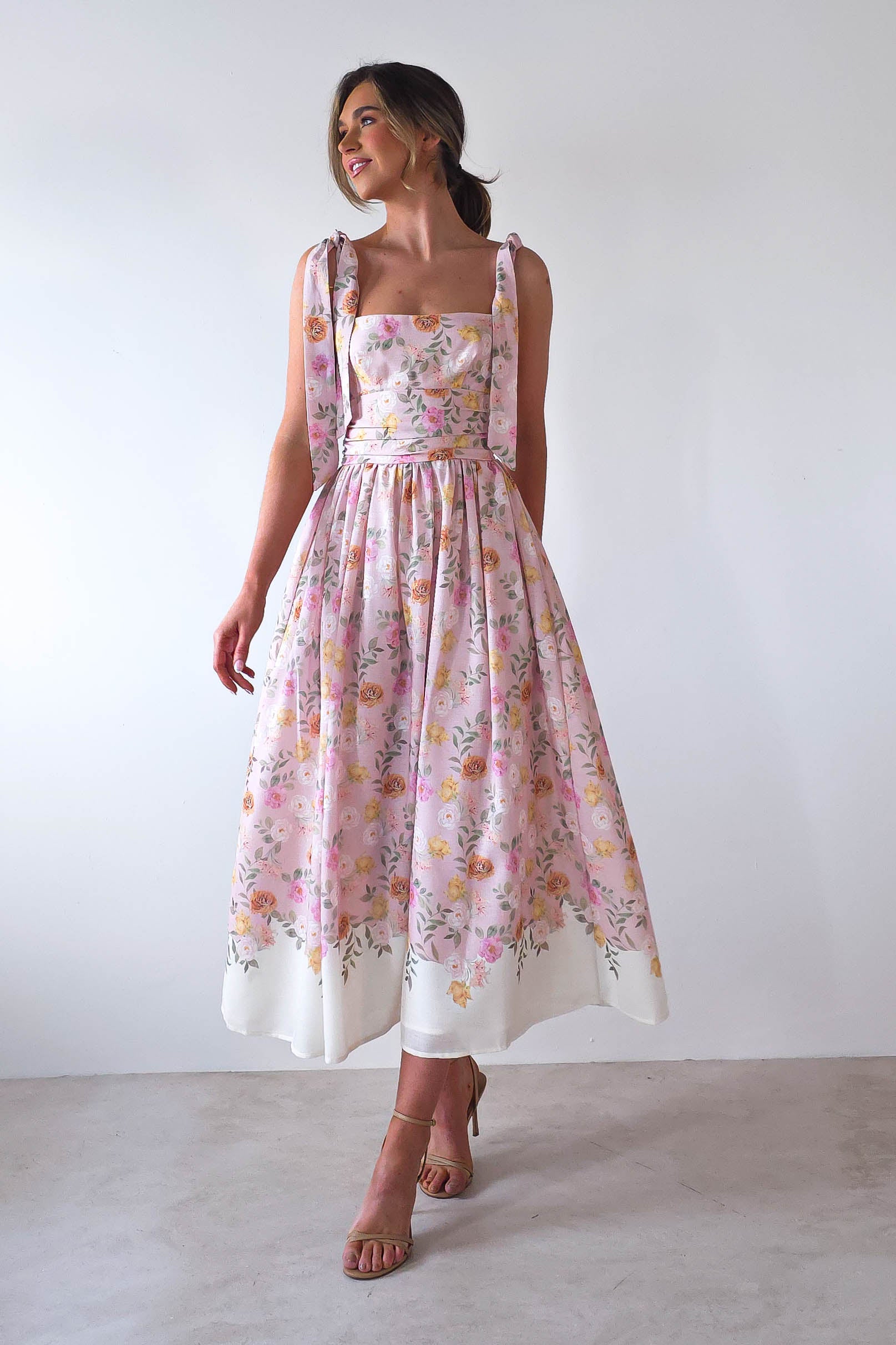 Chelsea Floral Maxi Dress Pink Print | Wedding Guest Dress | Maxi | Oh Hello Clothing