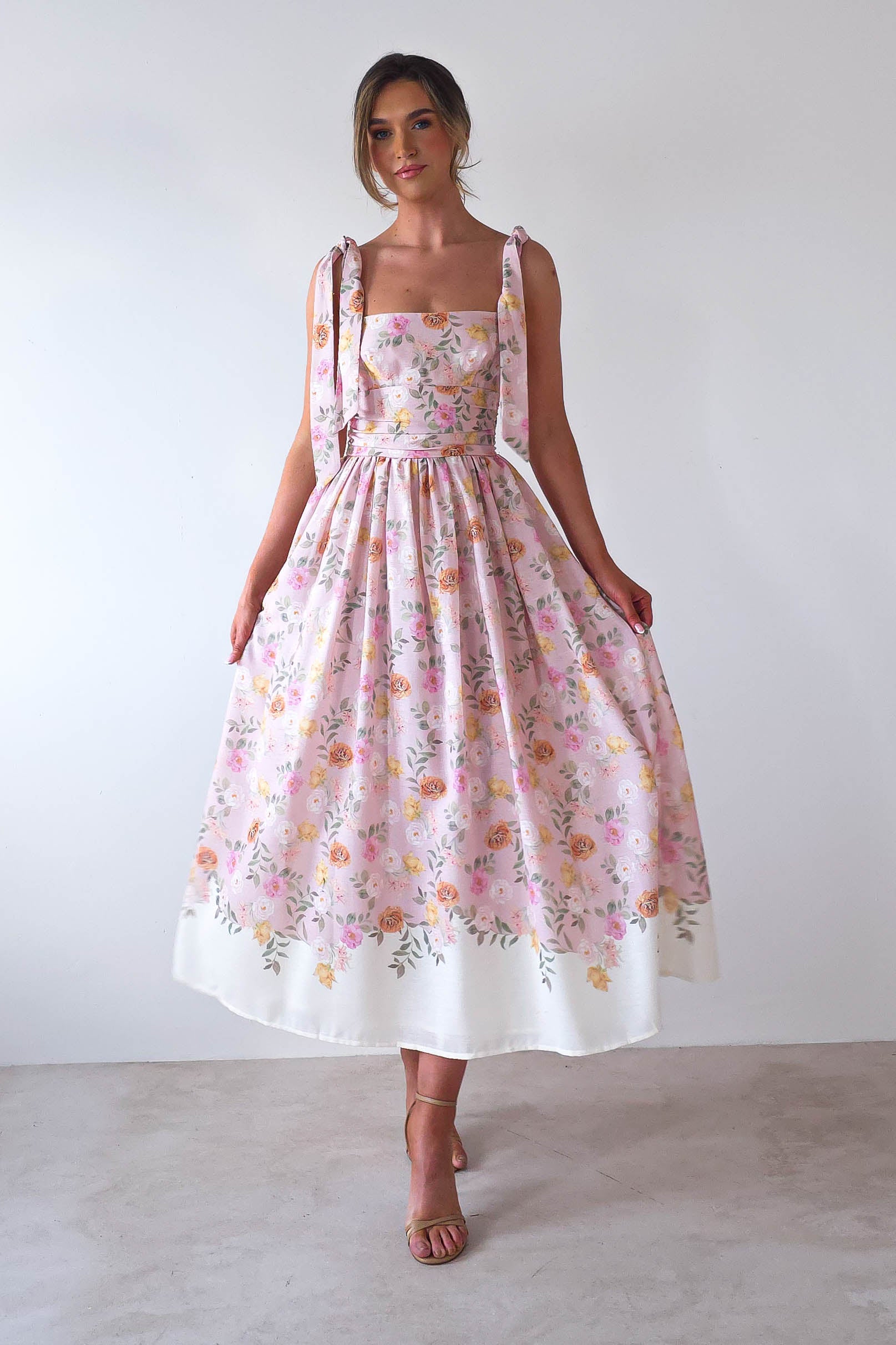 Chelsea Floral Maxi Dress Pink Print | Wedding Guest Dress | Maxi | Oh Hello Clothing