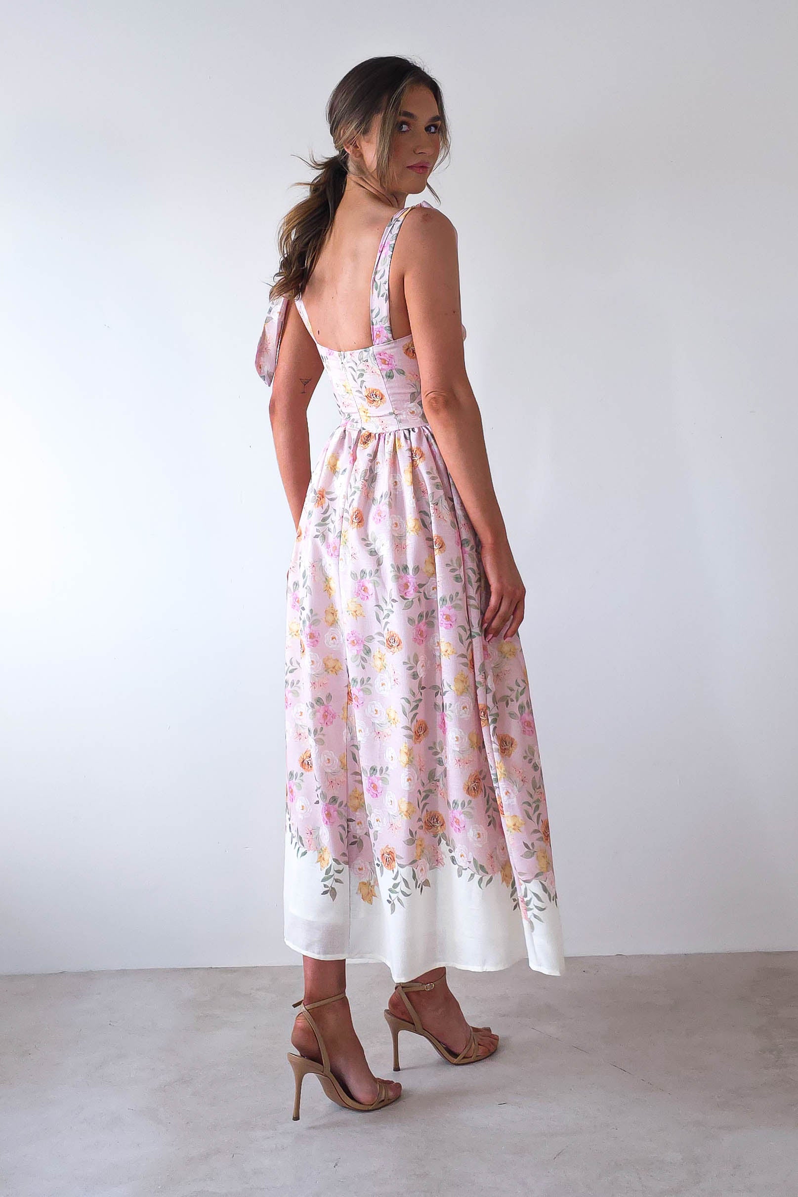 Chelsea Floral Maxi Dress Pink Print | Wedding Guest Dress | Maxi | Oh Hello Clothing