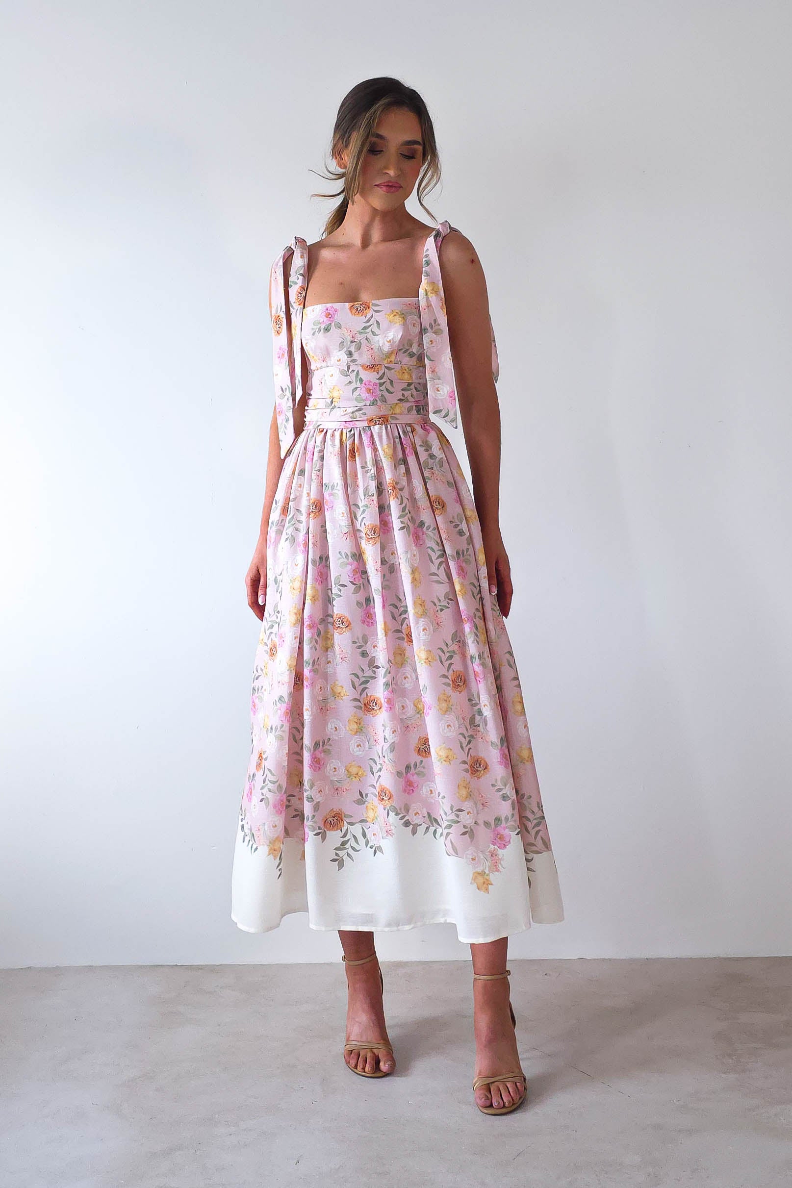 Chelsea Floral Maxi Dress Pink Print | Wedding Guest Dress | Maxi | Oh Hello Clothing
