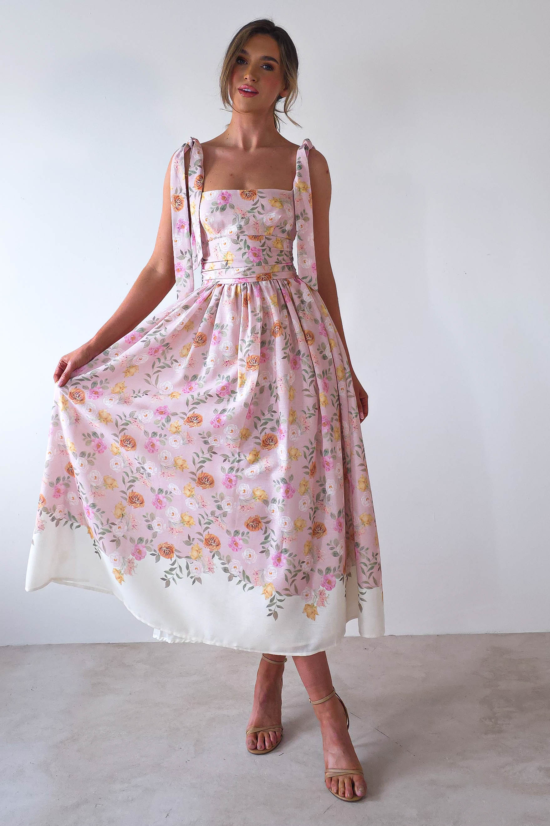 Chelsea Floral Maxi Dress Pink Print | Wedding Guest Dress | Maxi | Oh Hello Clothing