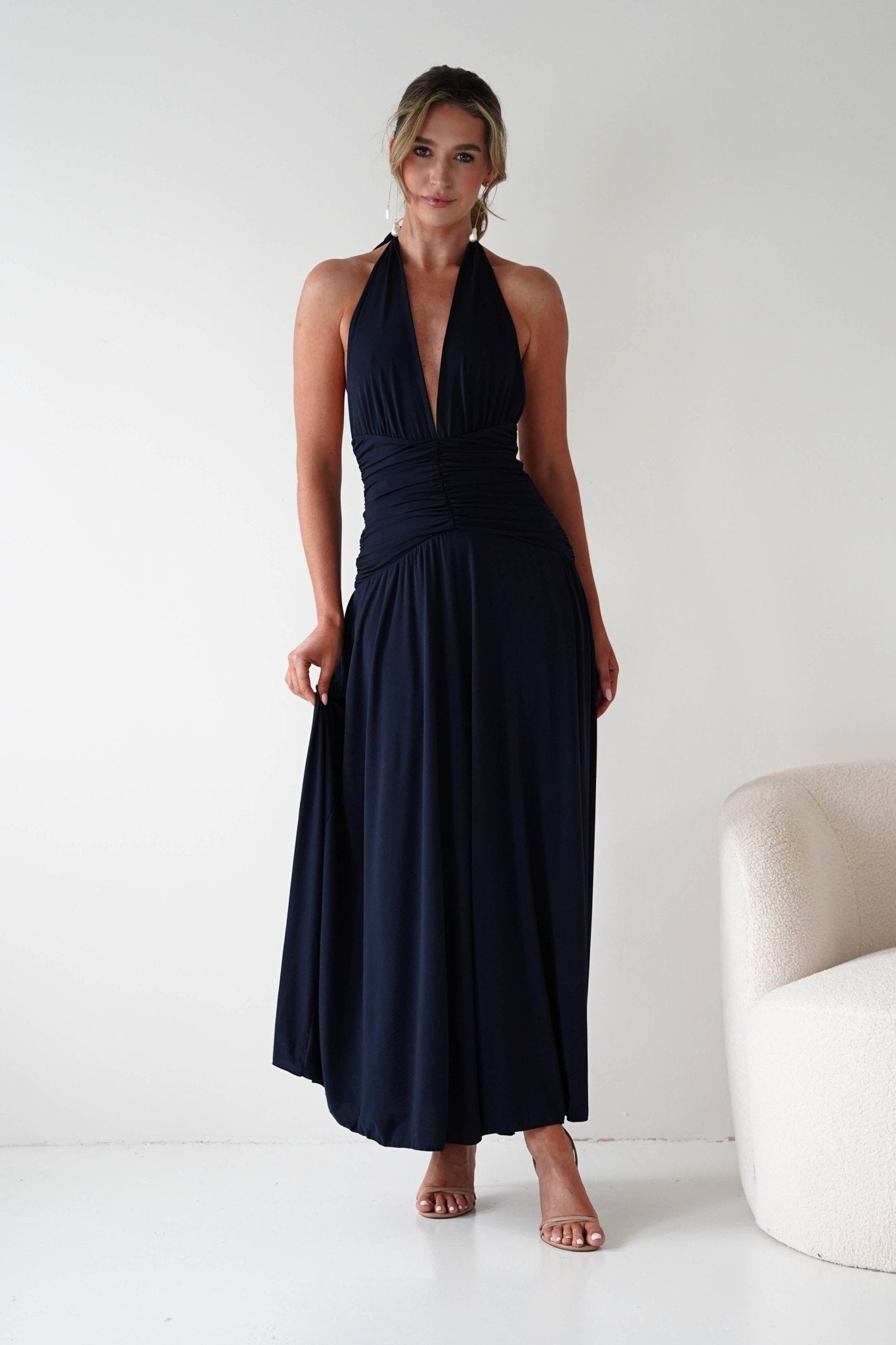 Denise Halternack Maxi Dress | Navy | Wedding Guest Dresses | Oh Hello Clothing