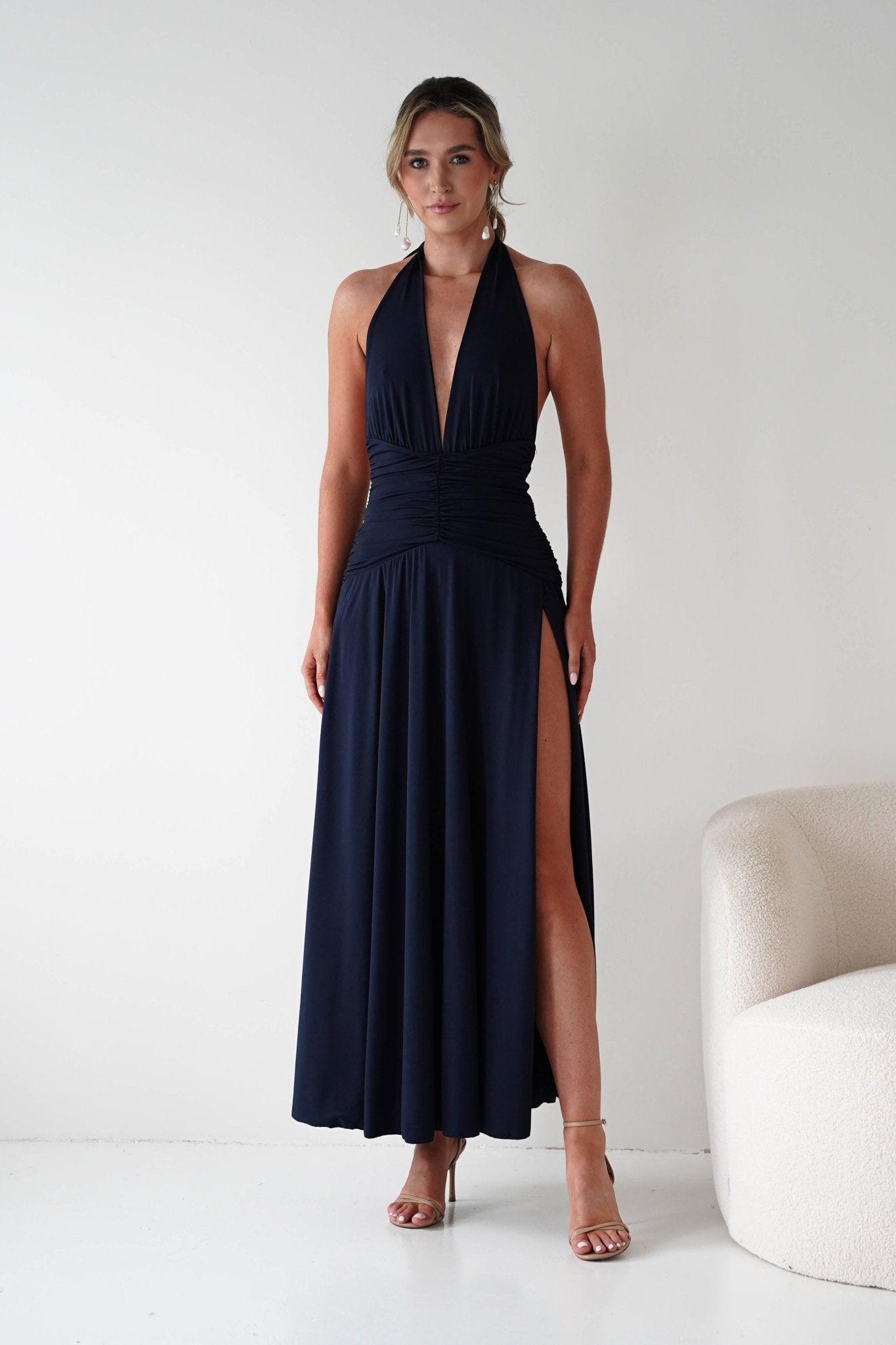 Denise Halternack Maxi Dress | Navy | Wedding Guest Dresses | Oh Hello Clothing