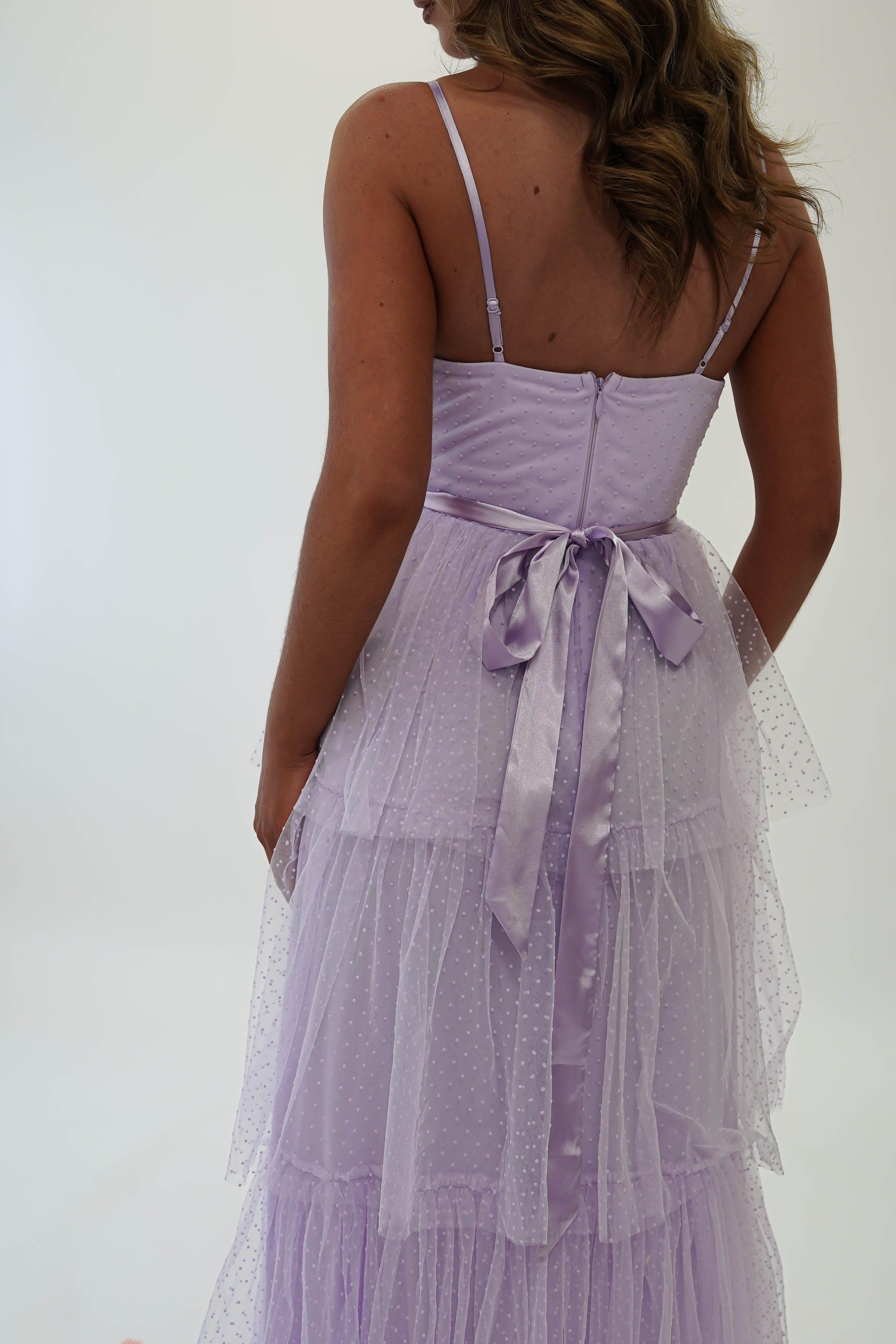Geeniva Tulle Maxi Dress Lavendar | Wedding Guest Dress | Maxi | Oh Hello Clothing