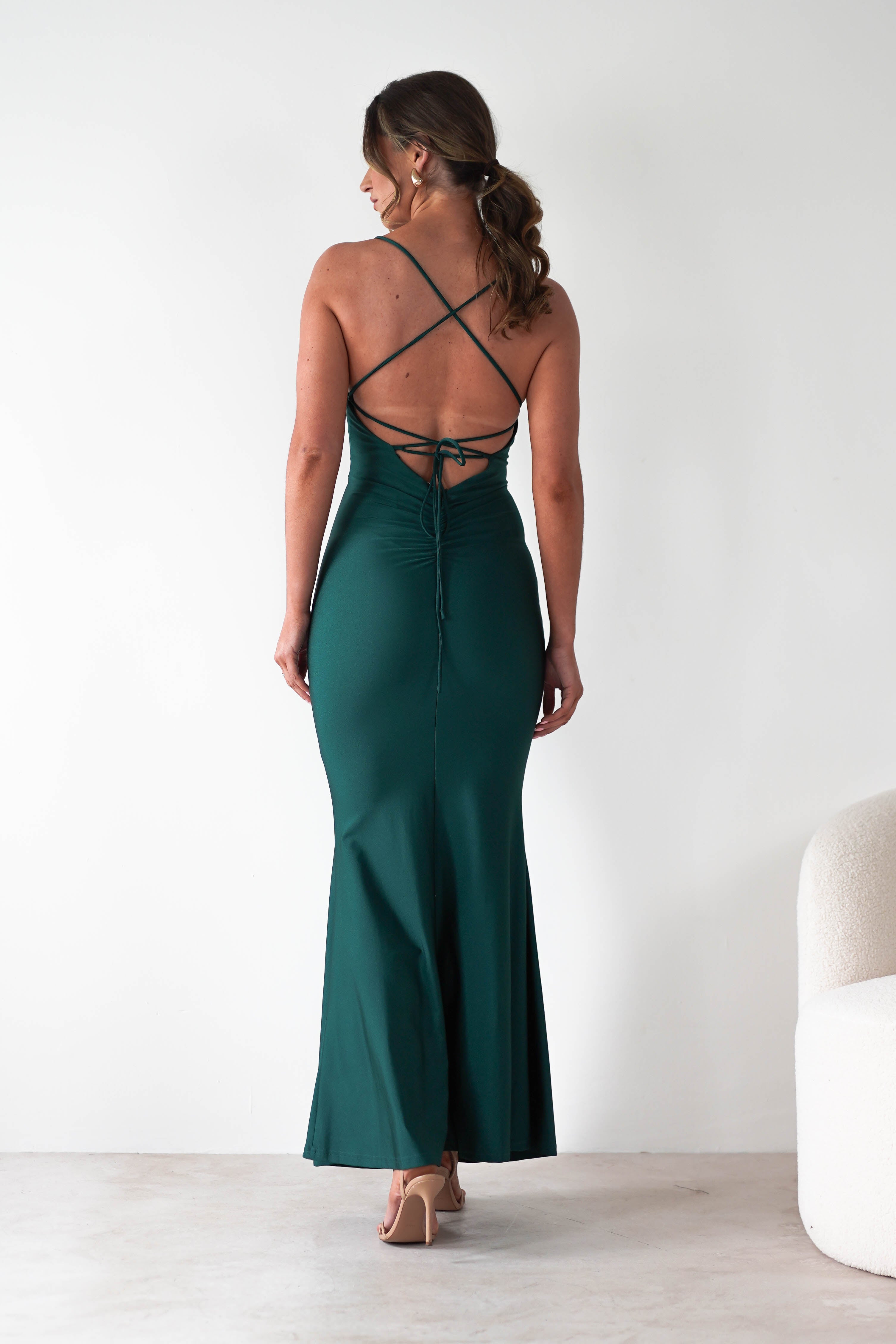 Monette Bodycon Maxi Gown | Emerald Green | Debs & Prom | Formal Gown | Oh Hello Clothing