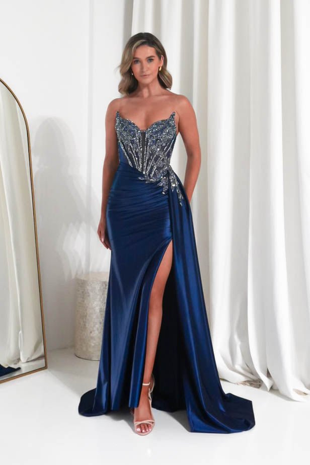 Oh Hello Clothing Dresses 1*DONE -CINDERALLA-CD722- NAVY GOWN