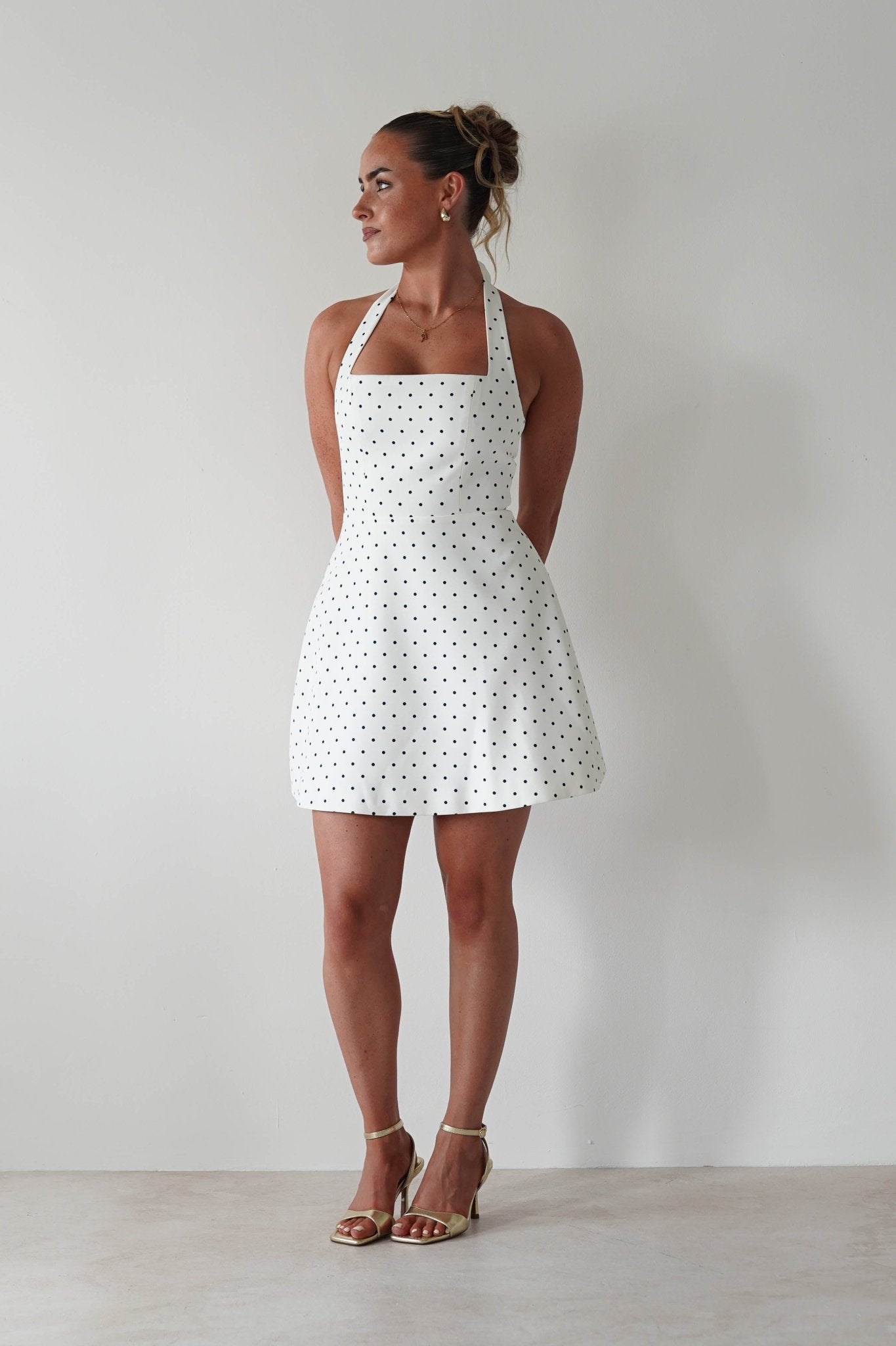 Isobel White Polka Dot Dress | Oh Hello Clothing | Oh Hello Clothing