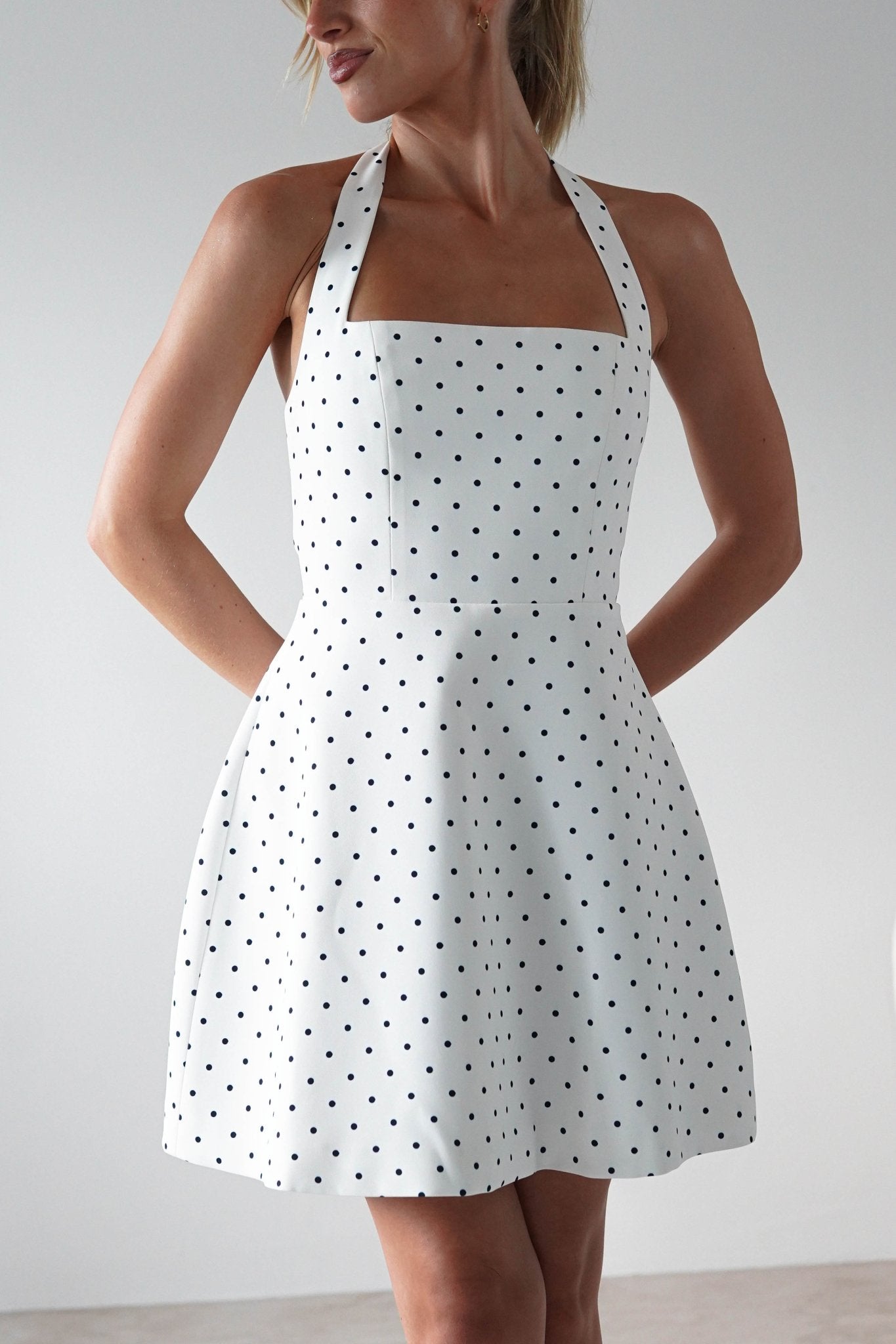 Isobel White Polka Dot Dress | Oh Hello Clothing | Oh Hello Clothing