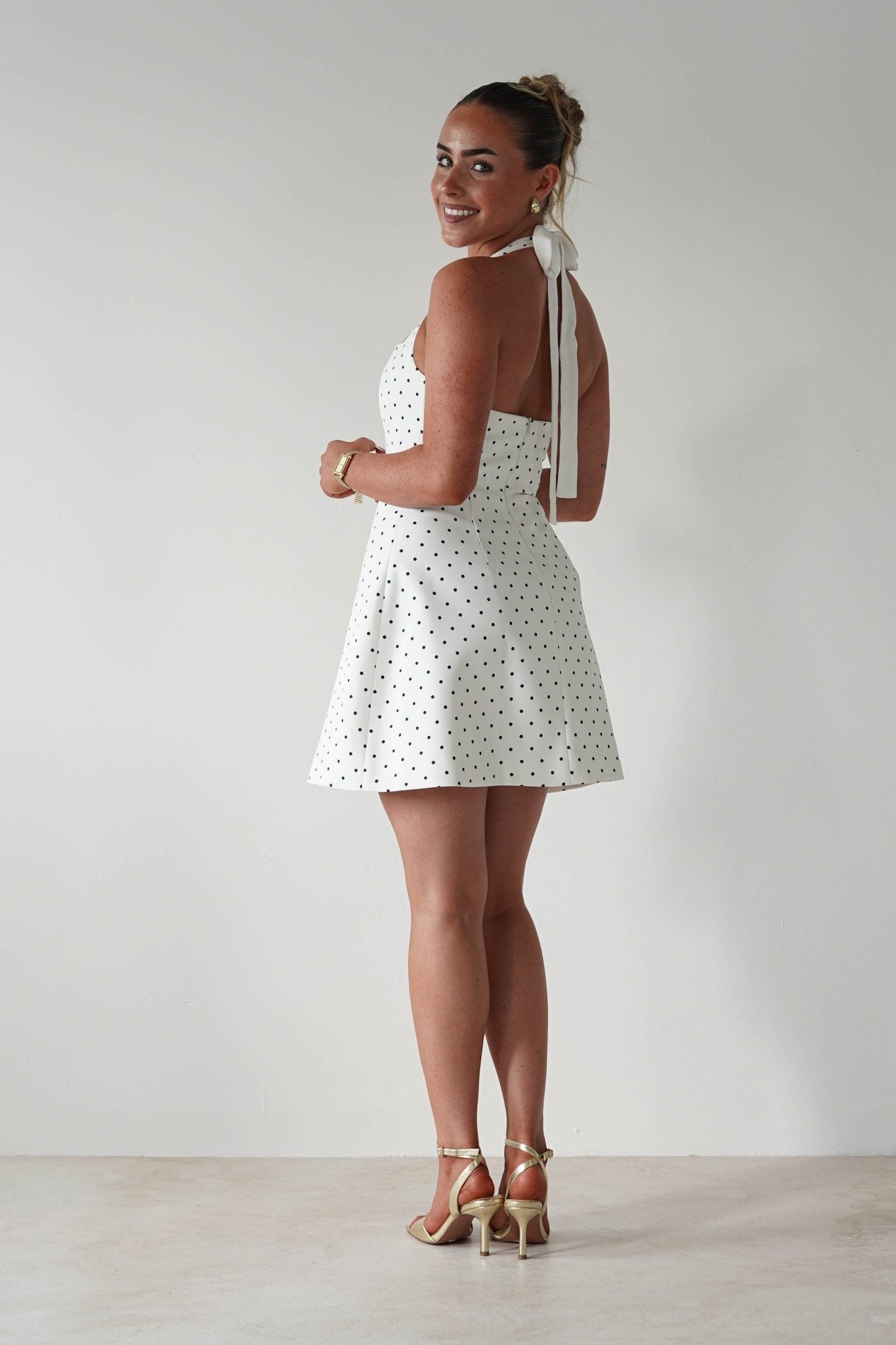 Isobel White Polka Dot Dress | Oh Hello Clothing | Oh Hello Clothing