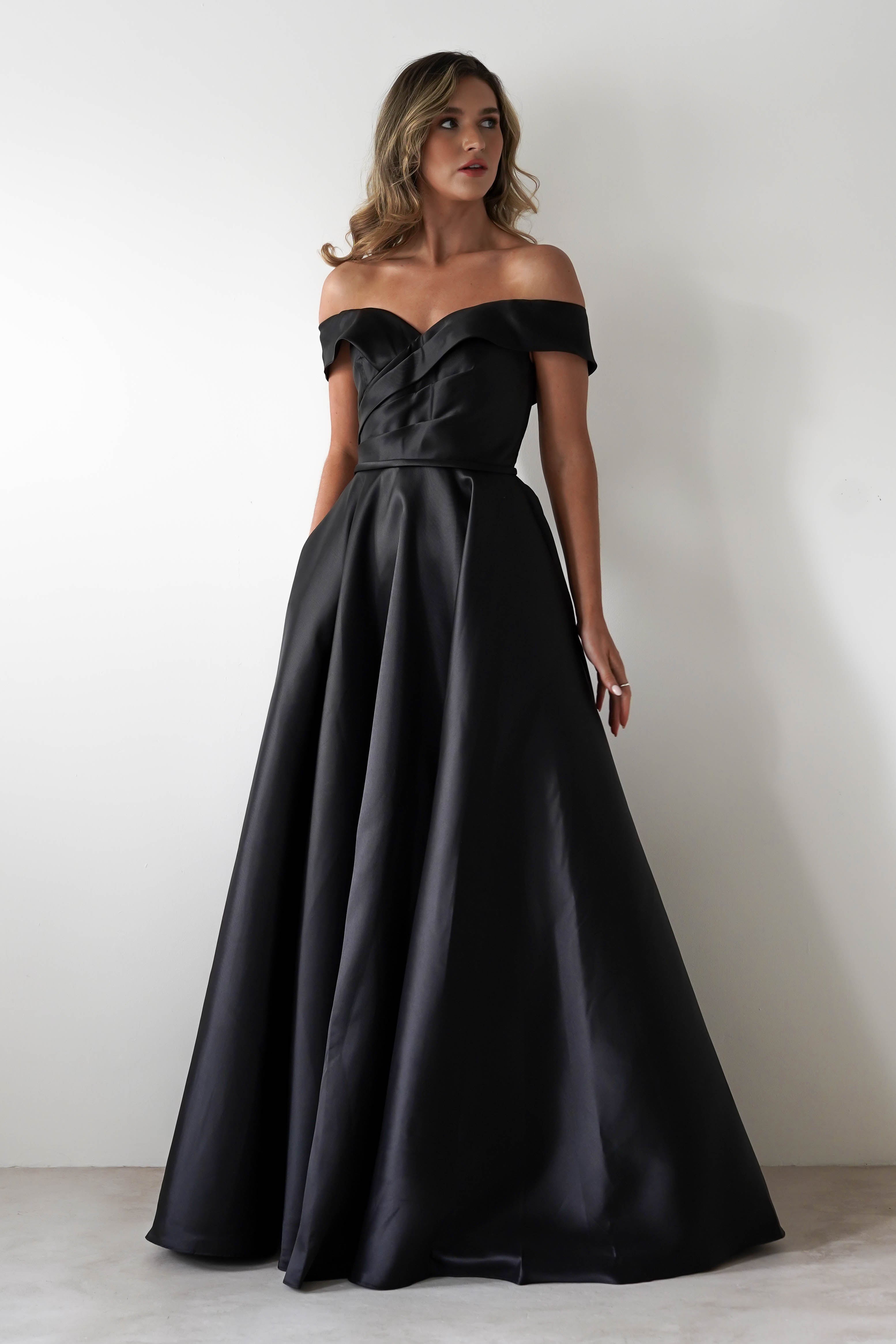 F&P On Sale Katniss Off The Shoulder Gown | Black
