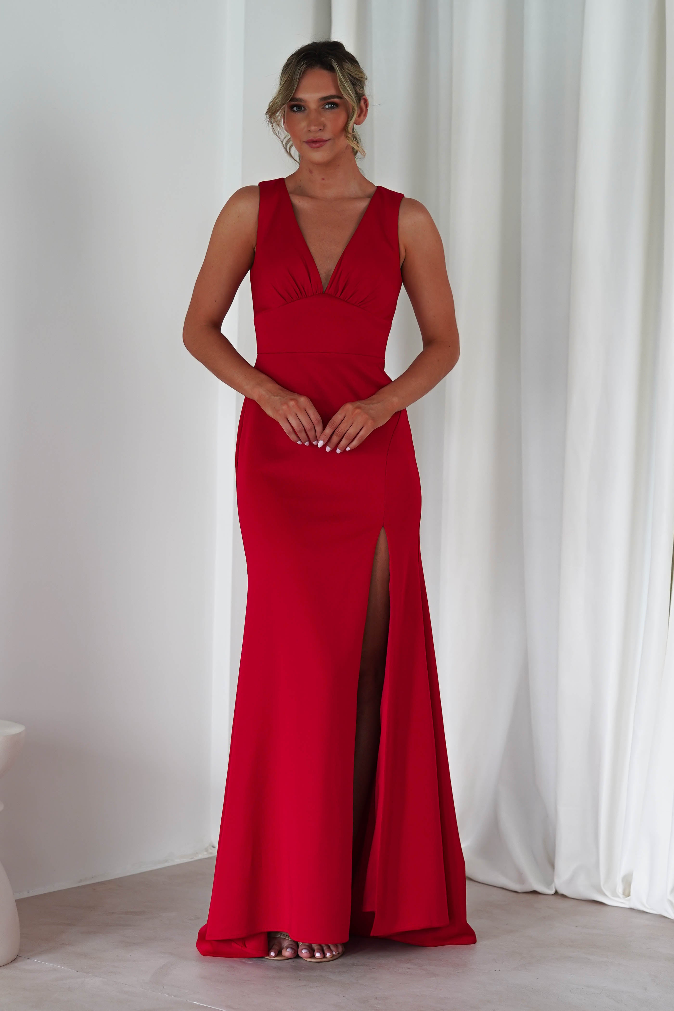 Kleo Bodycon Gown | Red | Debs & Prom | Formal Gown | Oh Hello Clothing