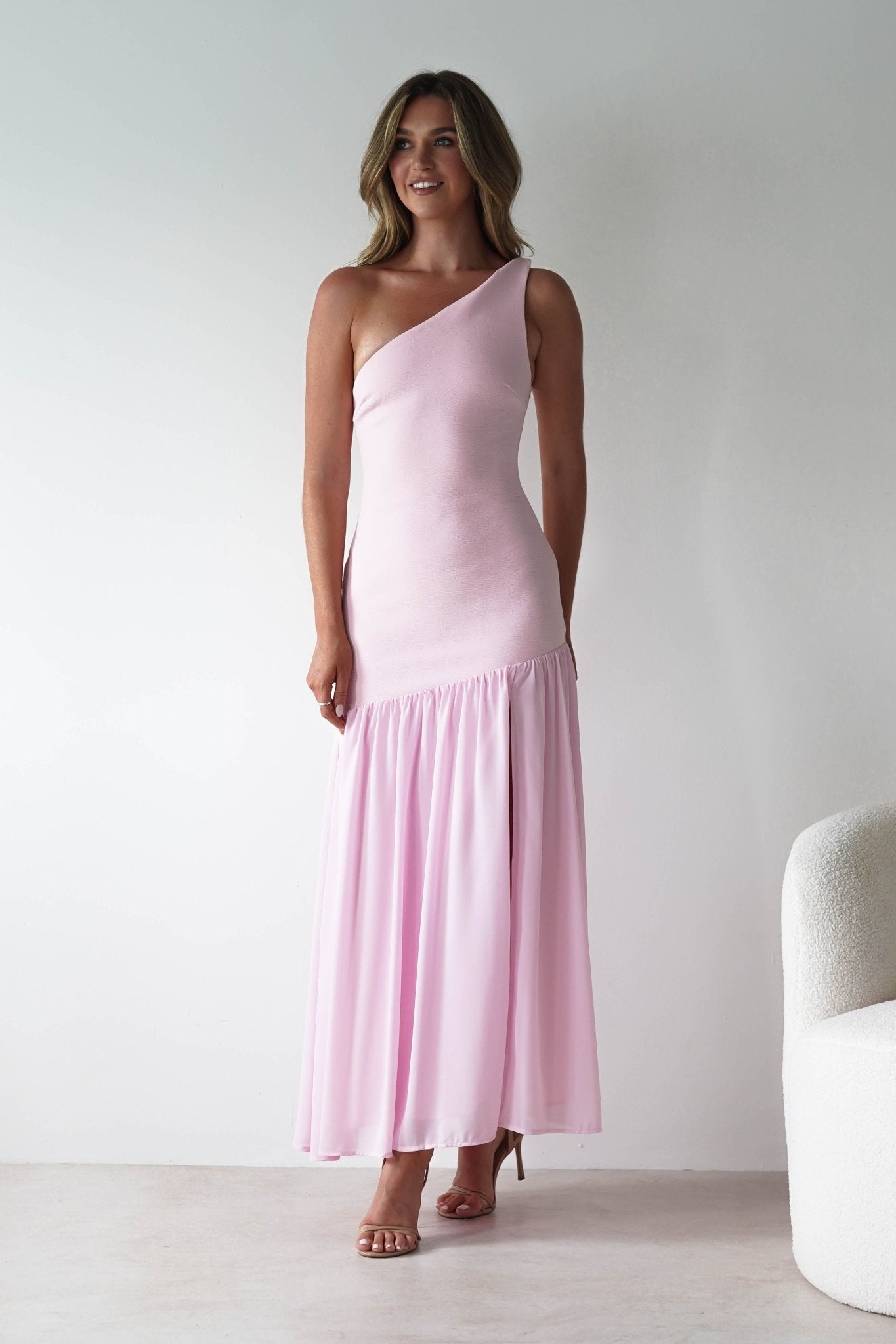 Larson Bodycon Maxi Dress Pink | Wedding Guest Dress | Bodycon | Maxi | Oh Hello Clothing