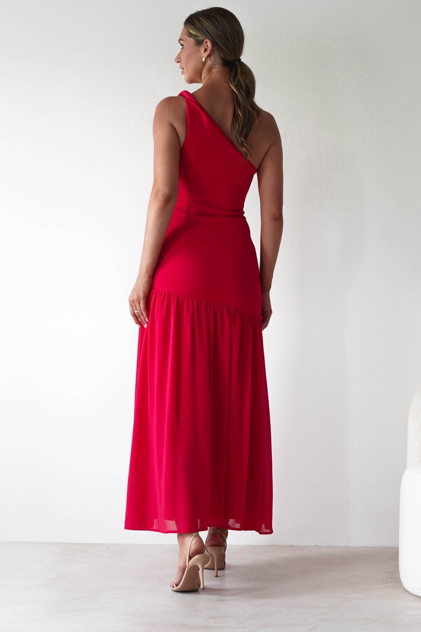 Larson Bodycon Maxi Dress Red | Wedding Guest Dress | Bodycon | Maxi | Oh Hello Clothing