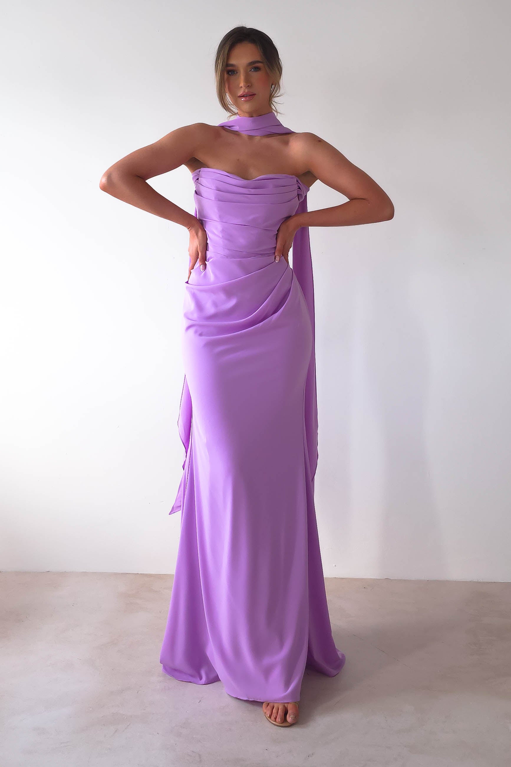 Lisa Multiway Chiffon Gown | Lilac | Debs & Prom | Formal Gown | Oh Hello Clothing