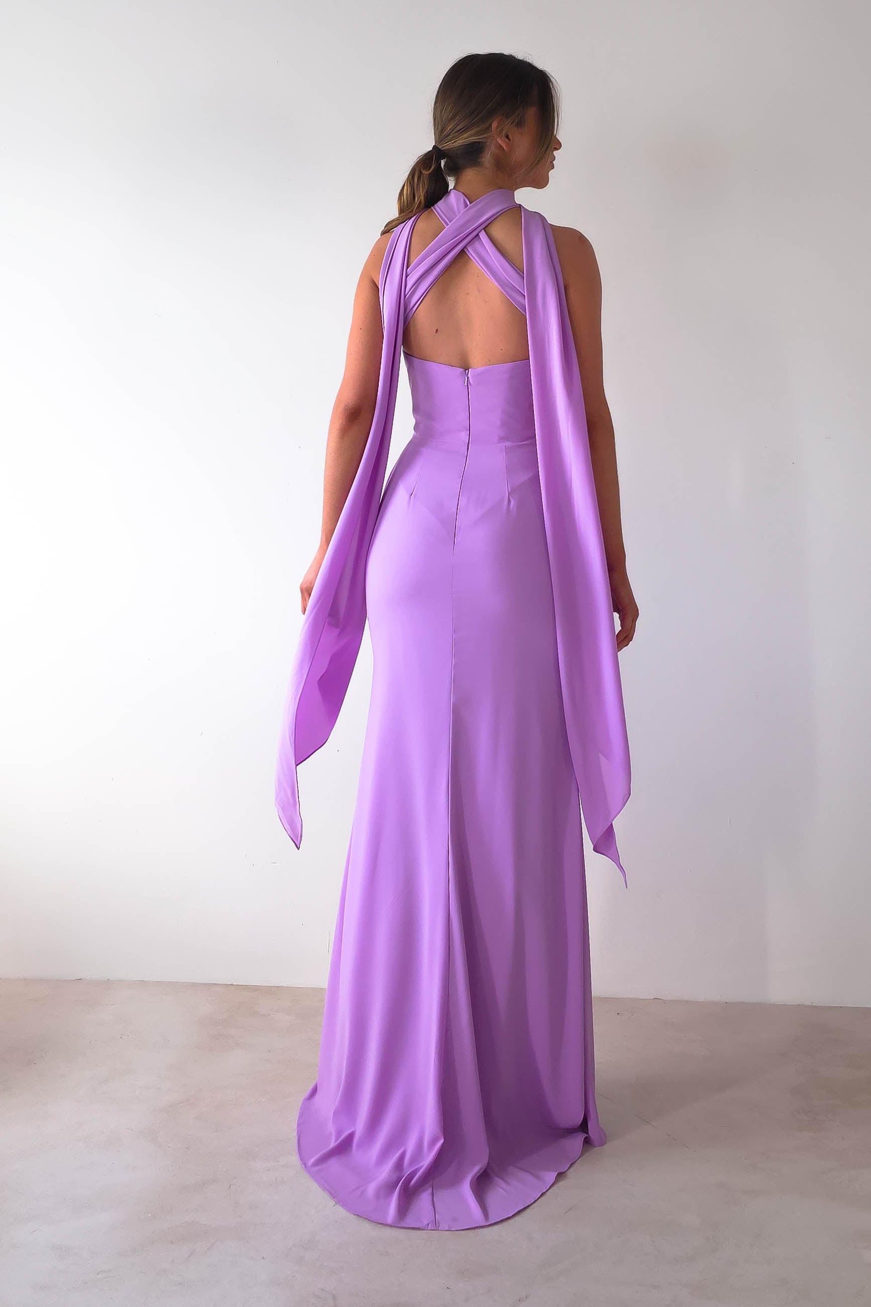 Lisa Multiway Chiffon Gown | Lilac | Debs & Prom | Formal Gown | Oh Hello Clothing