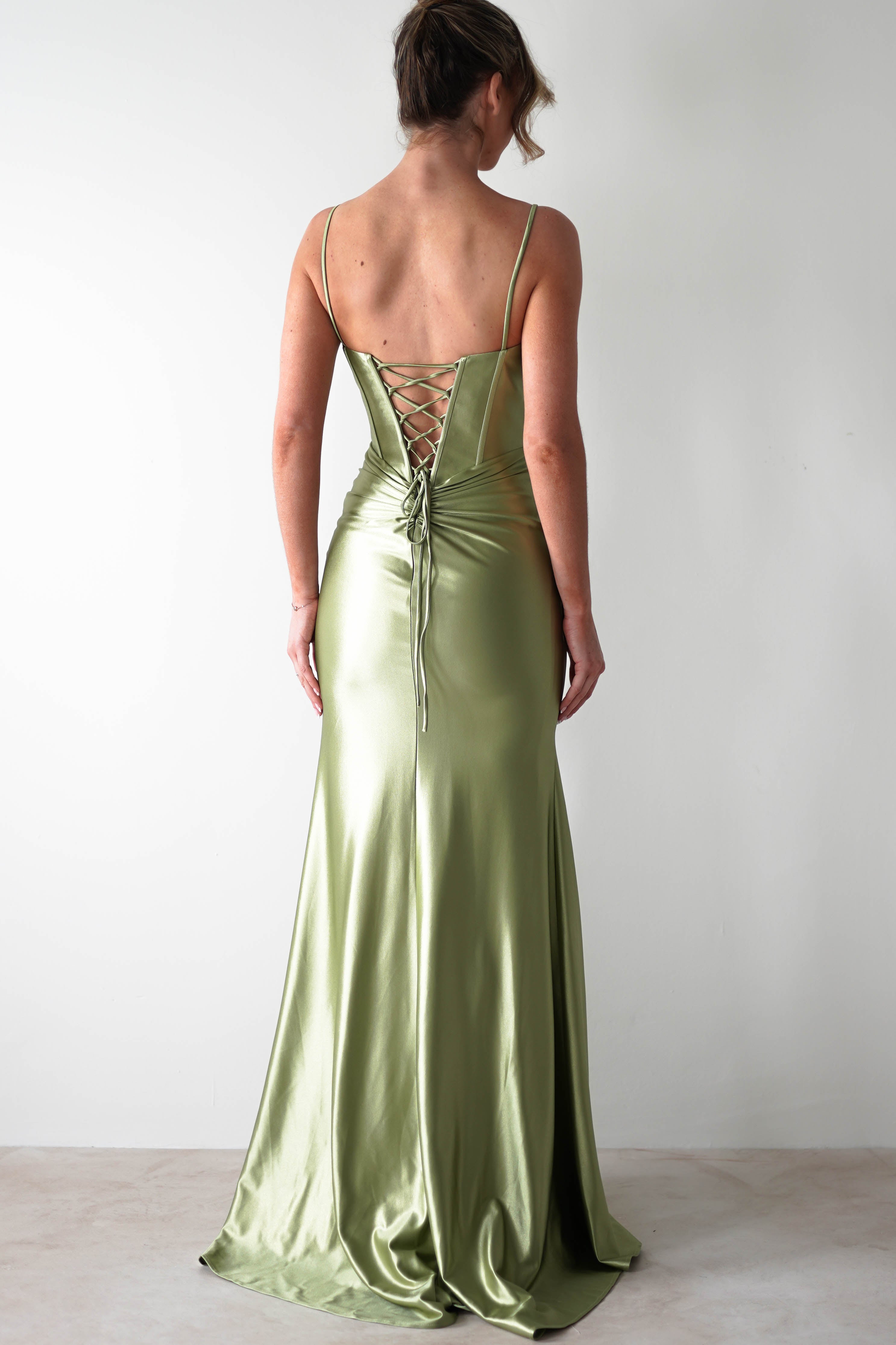 Meaghan Bodycon Gown | Lime Green | Debs & Prom | Formal Gown | Oh Hello Clothing