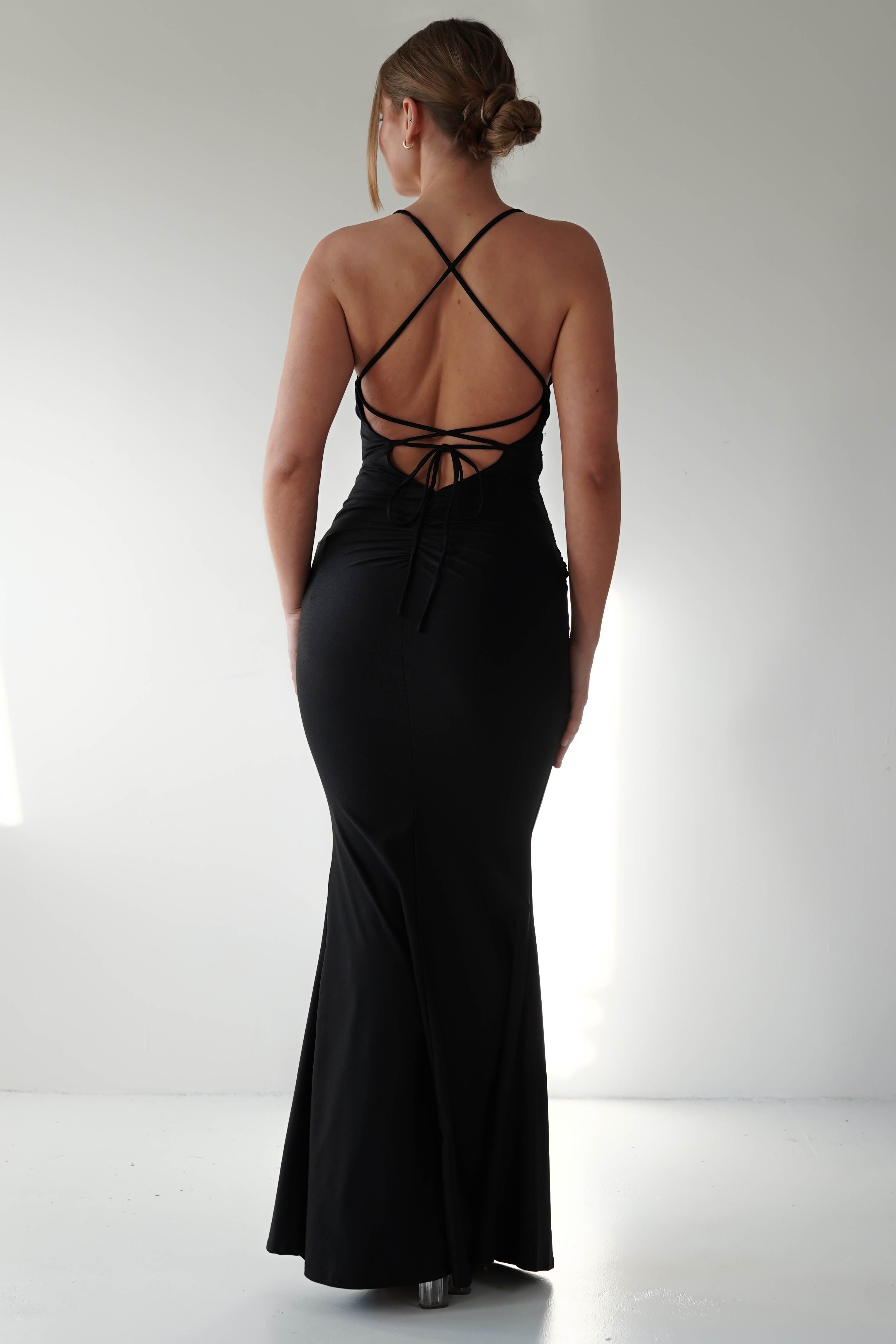 Monette Bodycon Maxi Gown | Black | Debs & Prom | Formal Gown | Oh Hello Clothing