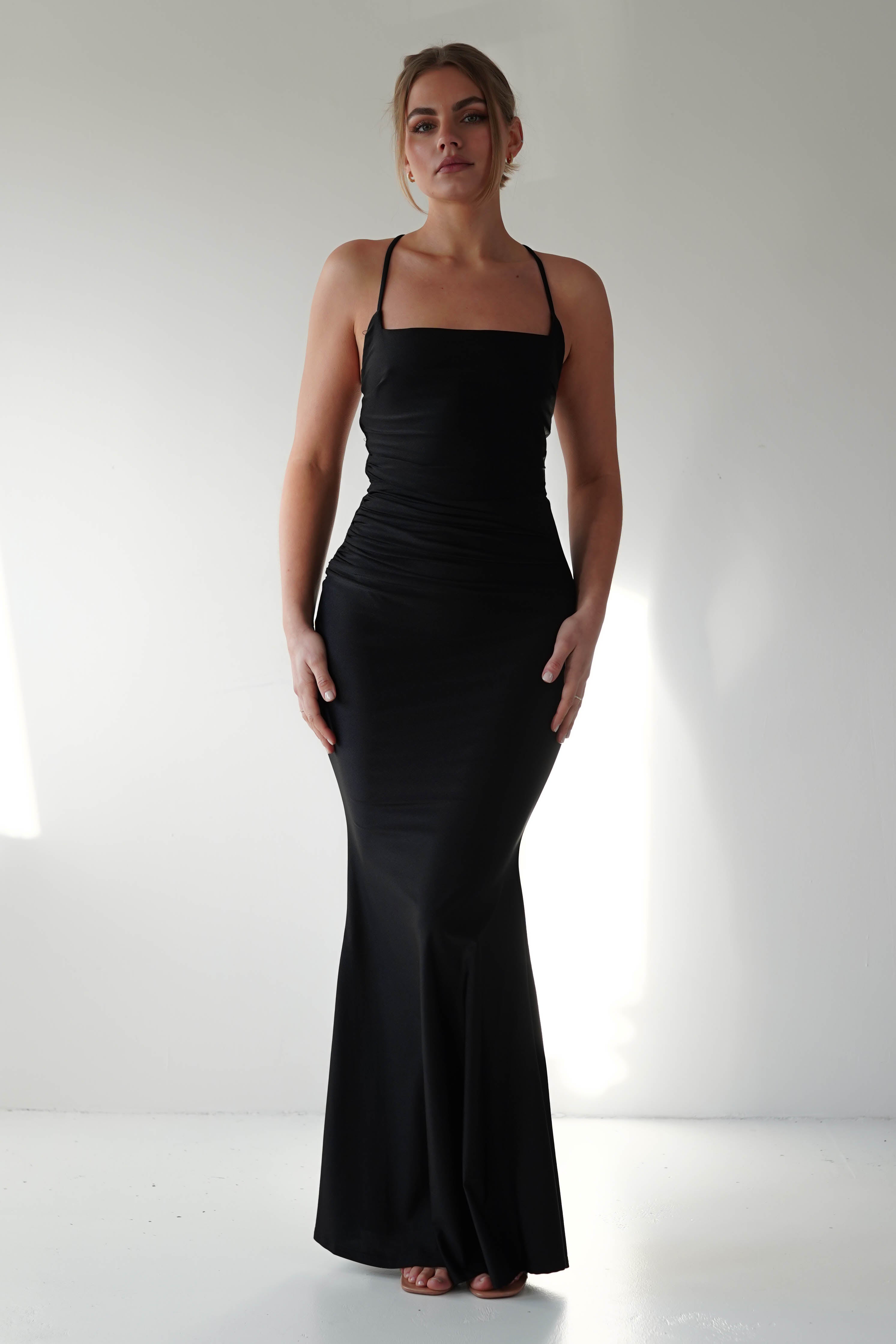 Monette Bodycon Maxi Gown | Black | Debs & Prom | Formal Gown | Oh Hello Clothing