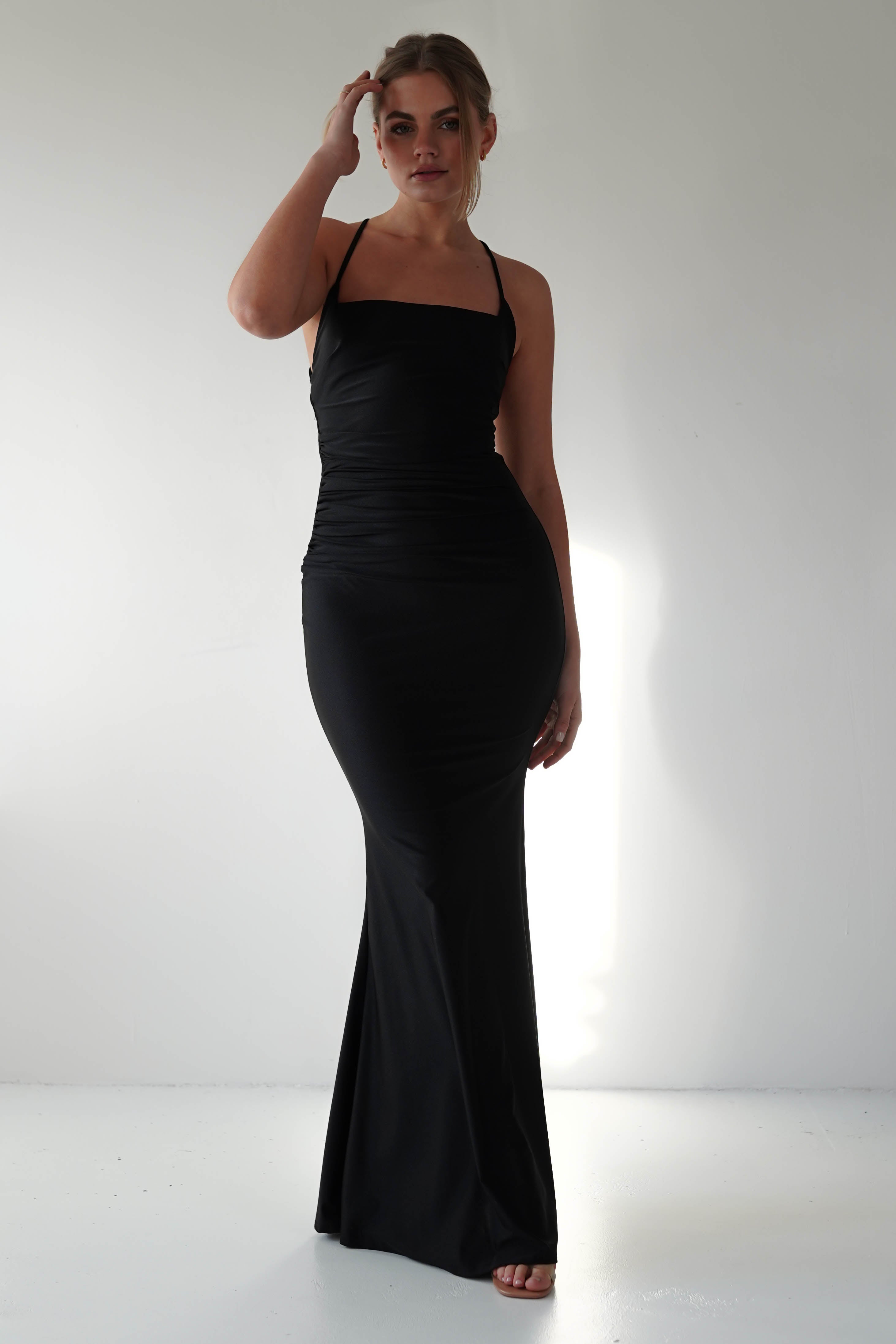 Monette Bodycon Maxi Gown | Black | Debs & Prom | Formal Gown | Oh Hello Clothing
